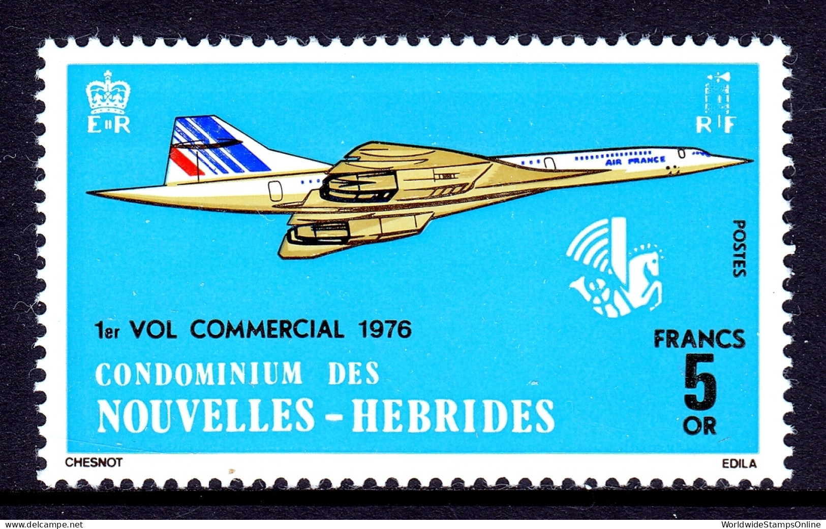 New Hebrides (FR) - Scott #223 - MLH - Minor Bump At Top - SCV $13 - Nuovi