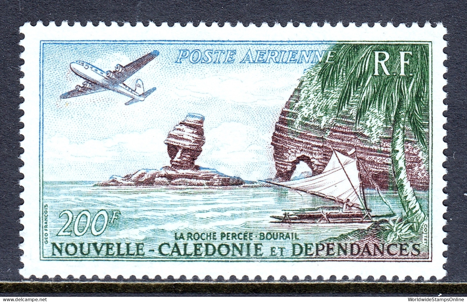 New Caledonia - Scott #C27 - MH - SCV $34 - Unused Stamps