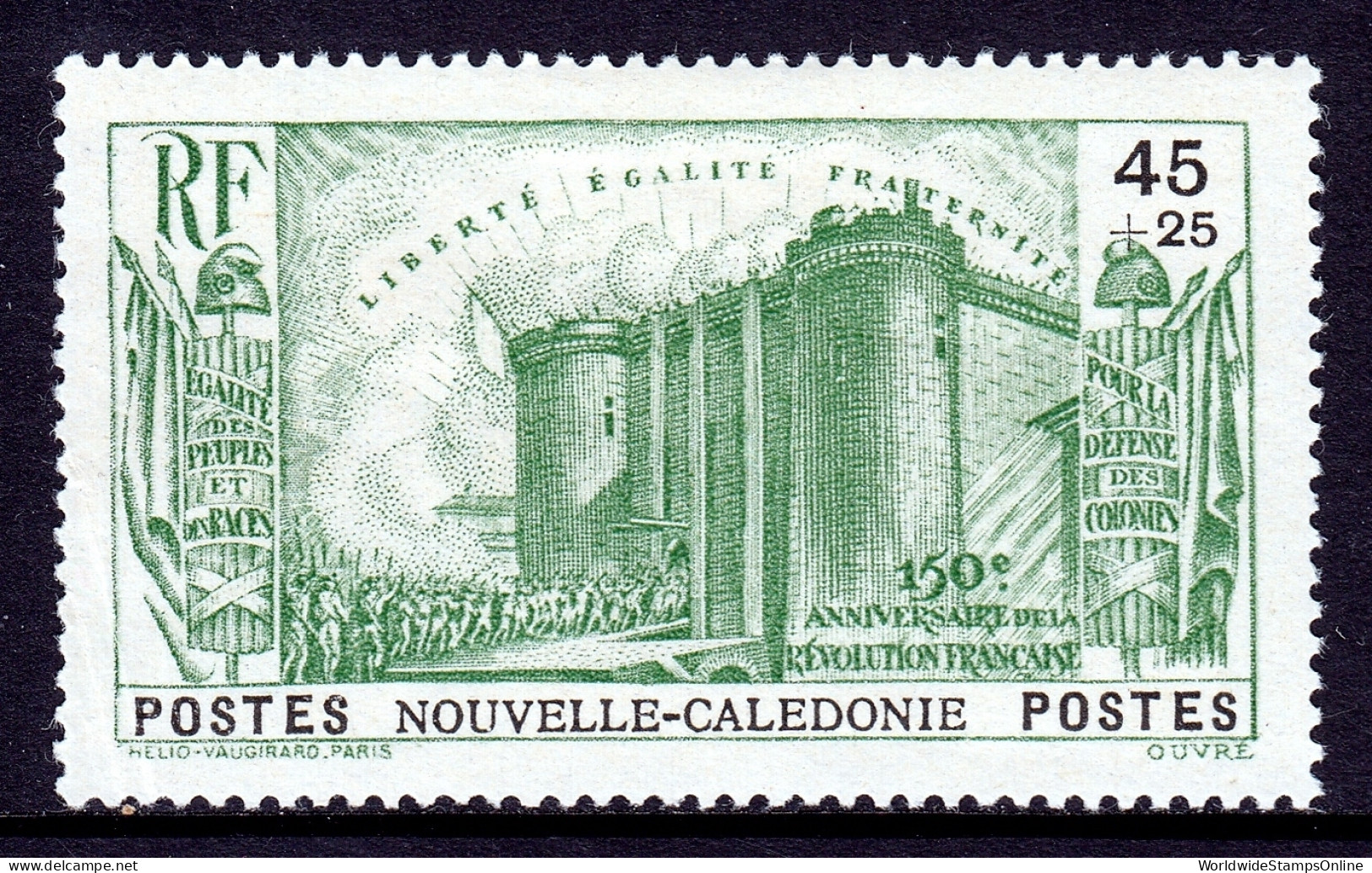 New Caledonia - Scott #B5 - MH - Thin Speck, Creasing LL - SCV $13 - Neufs