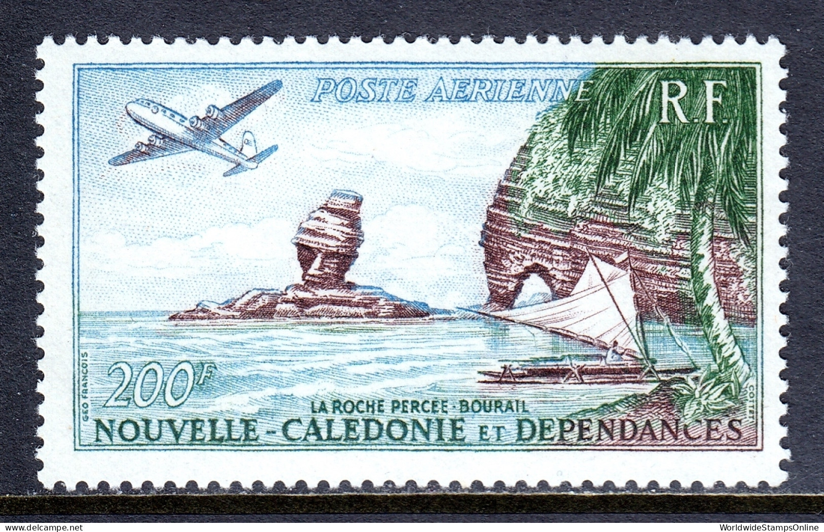 New Caledonia - Scott #C27 - MH - SCV $34 - Unused Stamps