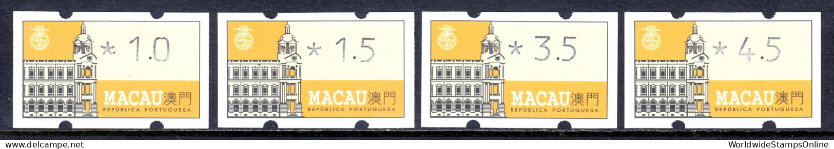 Macao - 1993 Post Office Frame Label Set - MNH - Andere & Zonder Classificatie