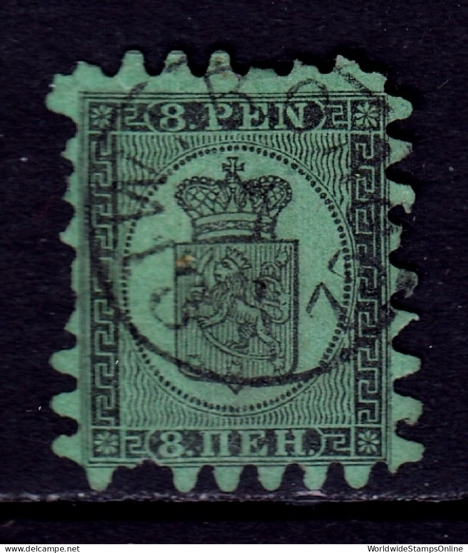 Finland - Scott #7b - Used - Ragged Perfs, 2 Small Thins - SCV $275 - Gebruikt