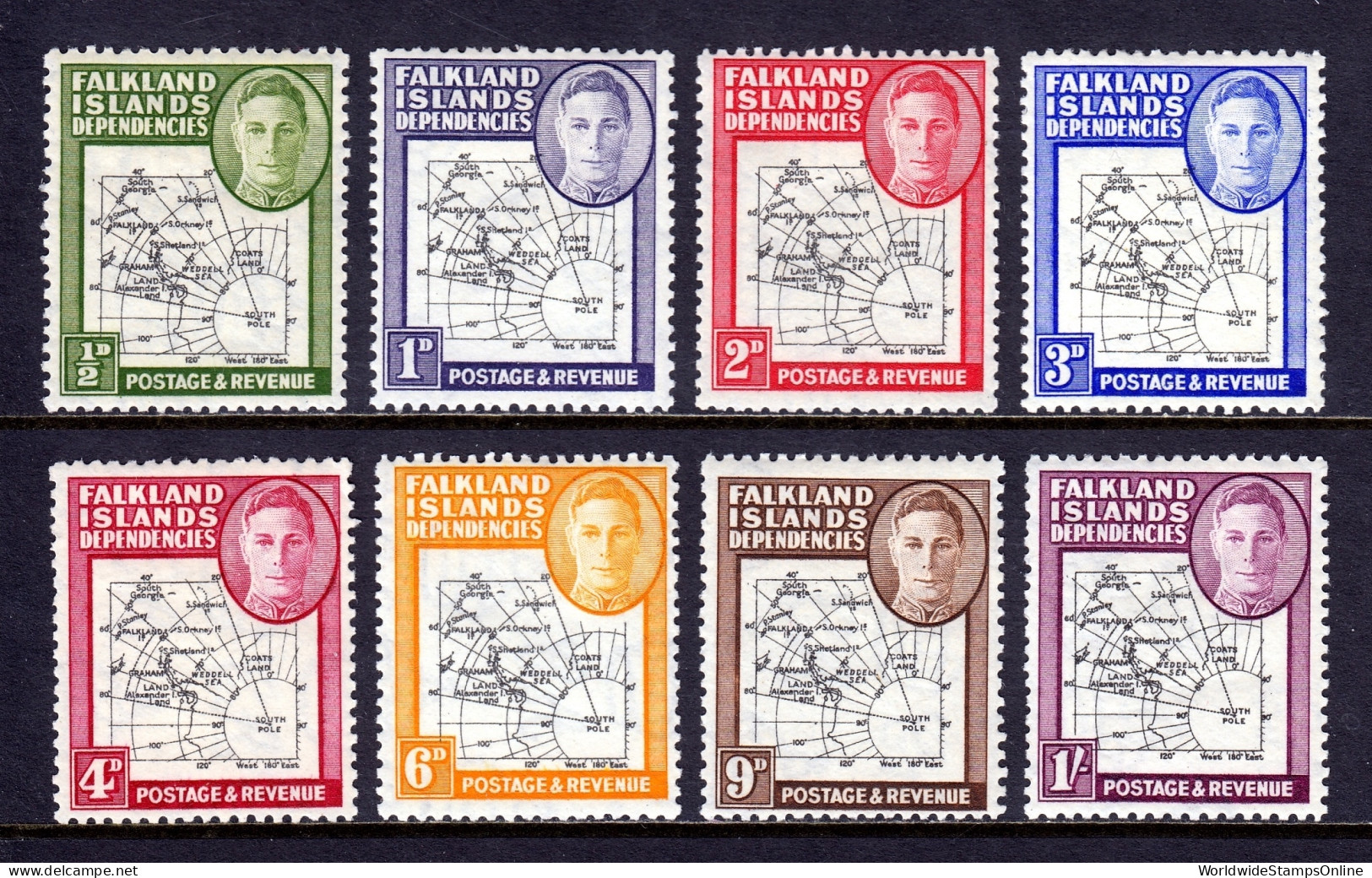 Falkland Islands - Scott #IL1-IL8 - MH - SCV $17 - Falklandinseln