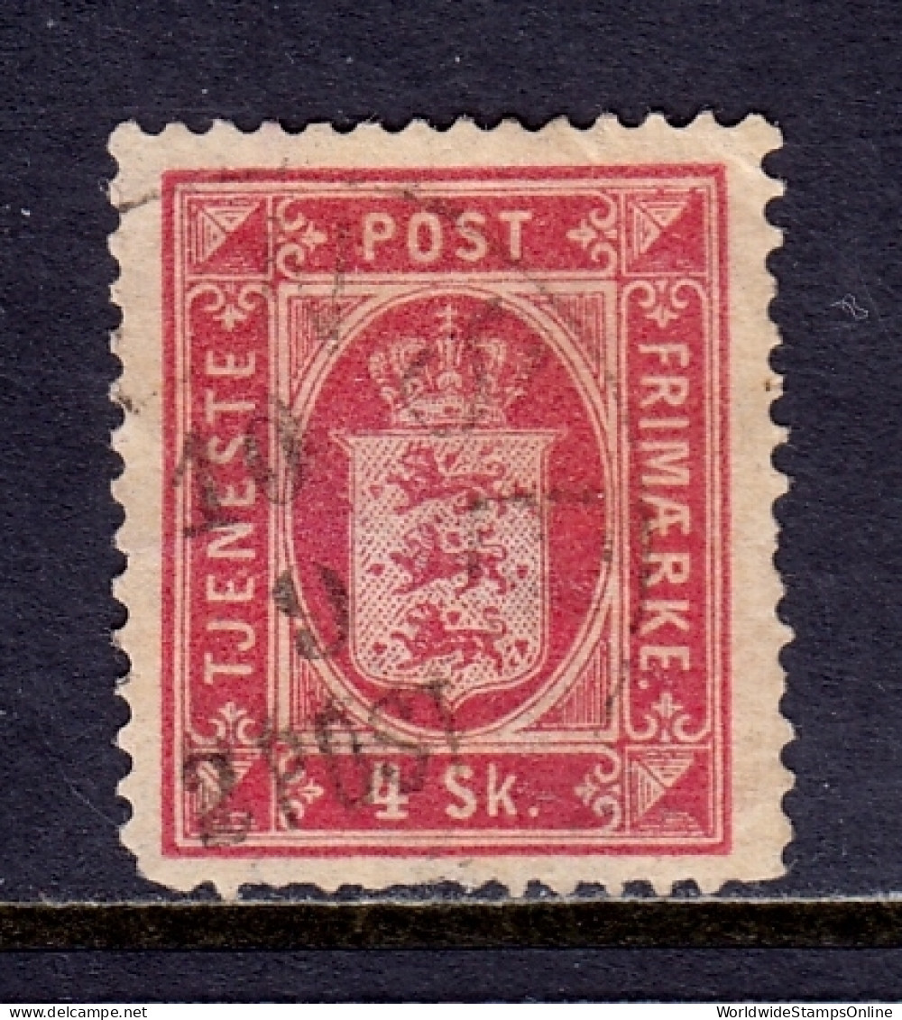 Denmark - Scott #O2 - Used - A Few Pulled Perfs At Bottom - SCV $40 - Servizio