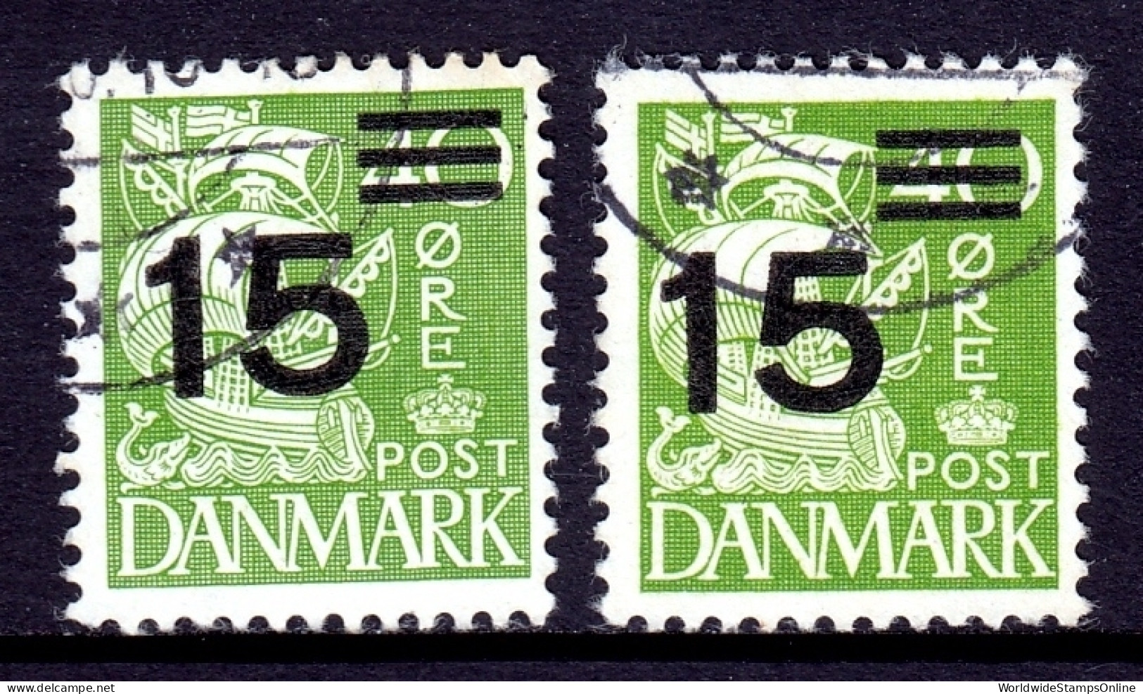 Denmark - Scott #269, 270 - Used - SCV $6.95 - Gebraucht