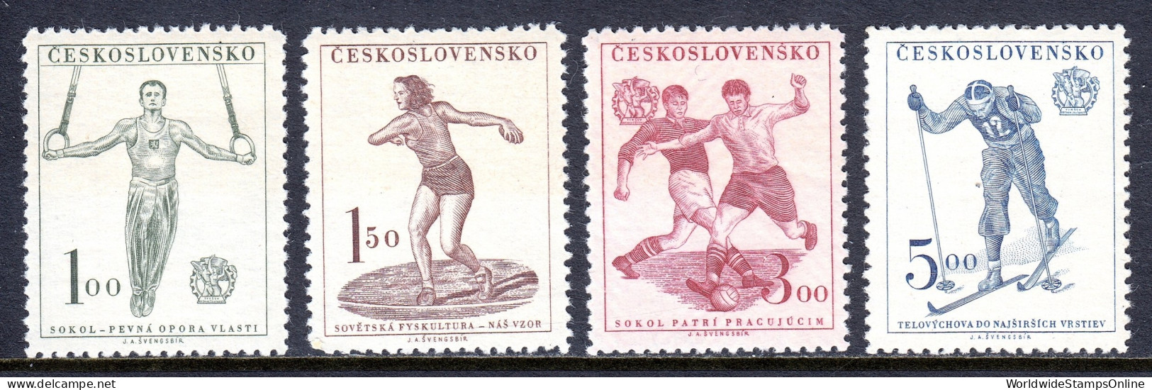 Czechoslovakia - Scott #466-469 - MNH - Gum Bump #468 - SCV $6.50 - Ungebraucht