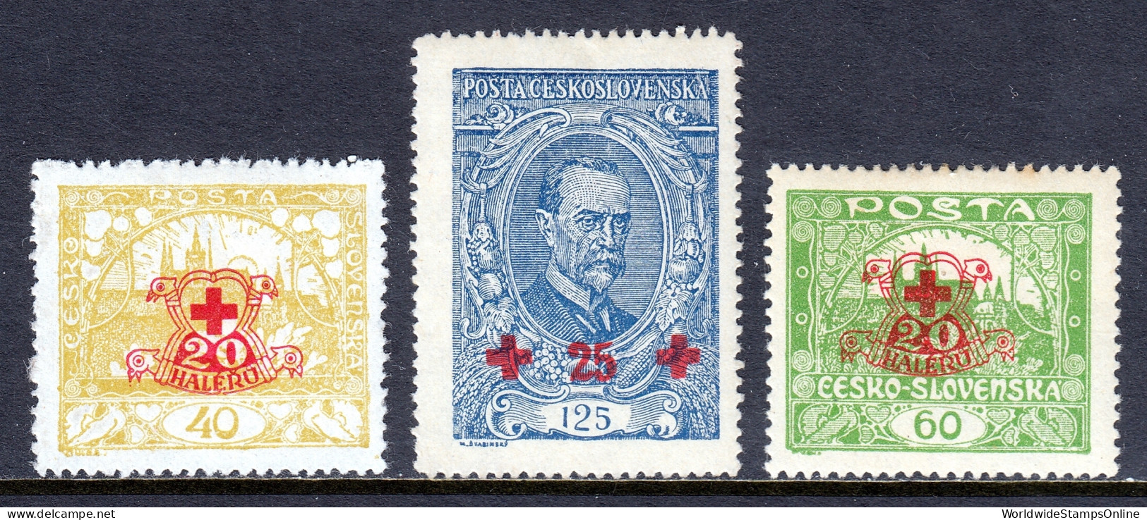 Czechoslovakia - Scott #B130-B132 - MH - See Description - SCV $8.25 - Neufs