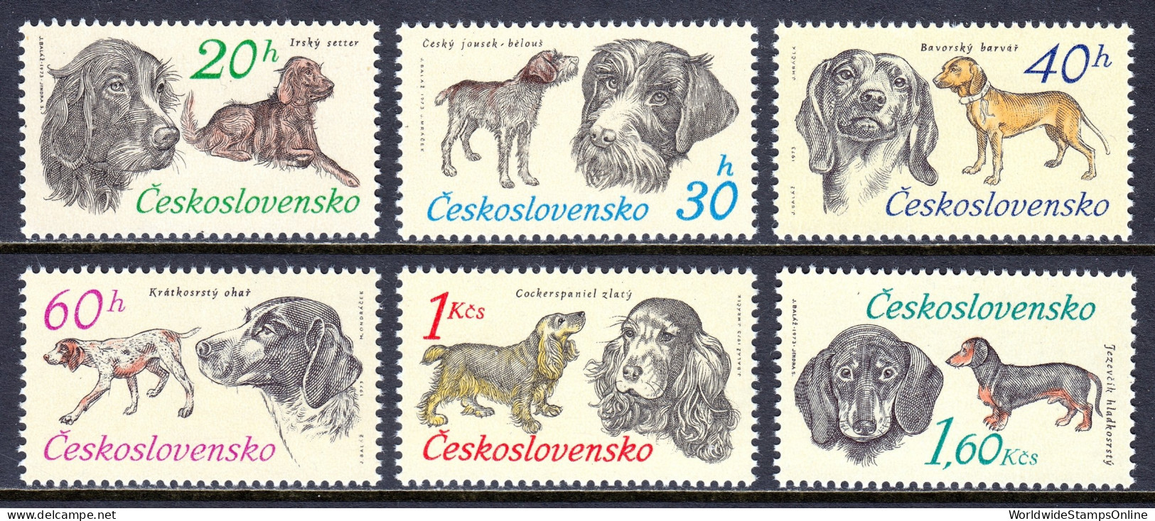 Czechoslovakia - Scott #1896-1901 - MNH - SCV $5.60 - Unused Stamps