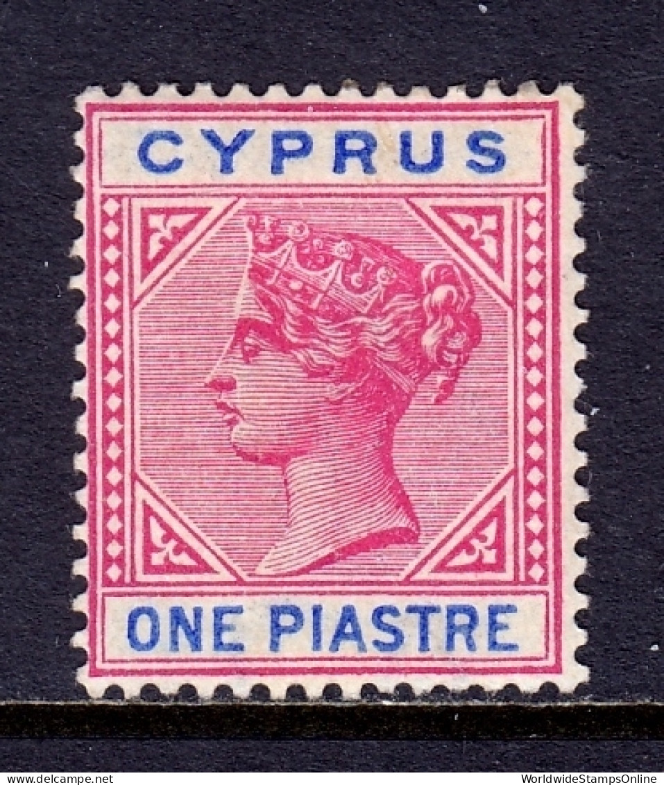 Cyprus - Scott #21 - MH - Paper Adhesion/rev. - SCV $15 - Chypre (...-1960)