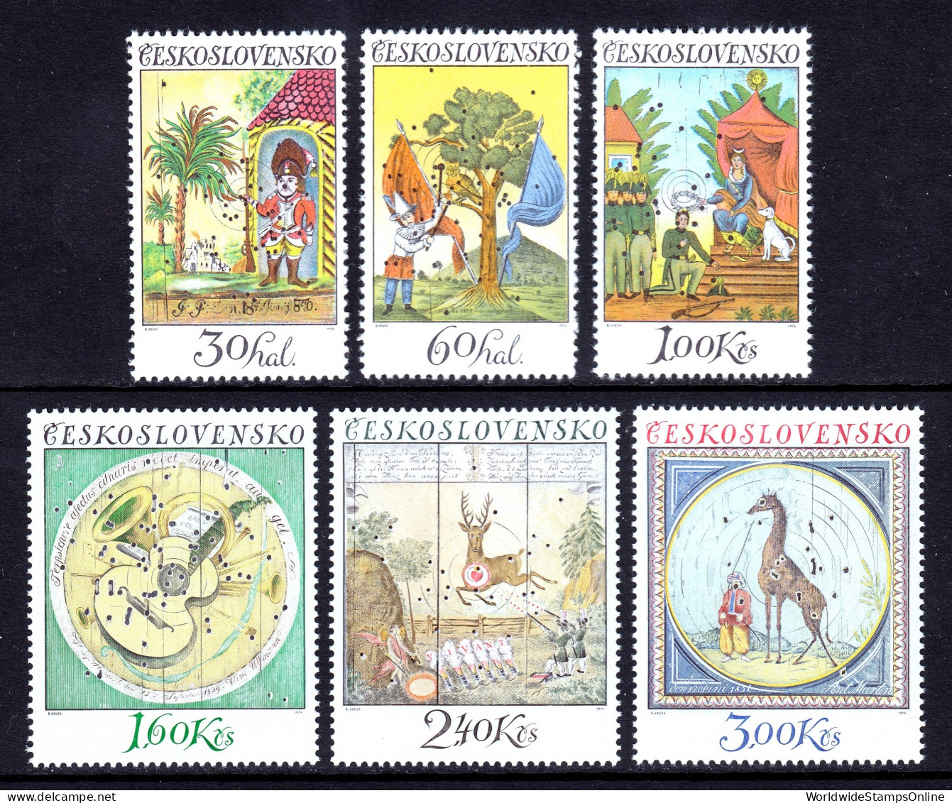 Czechoslovakia - Scott #1956-1961 - MNH - SCV $5.20 - Unused Stamps