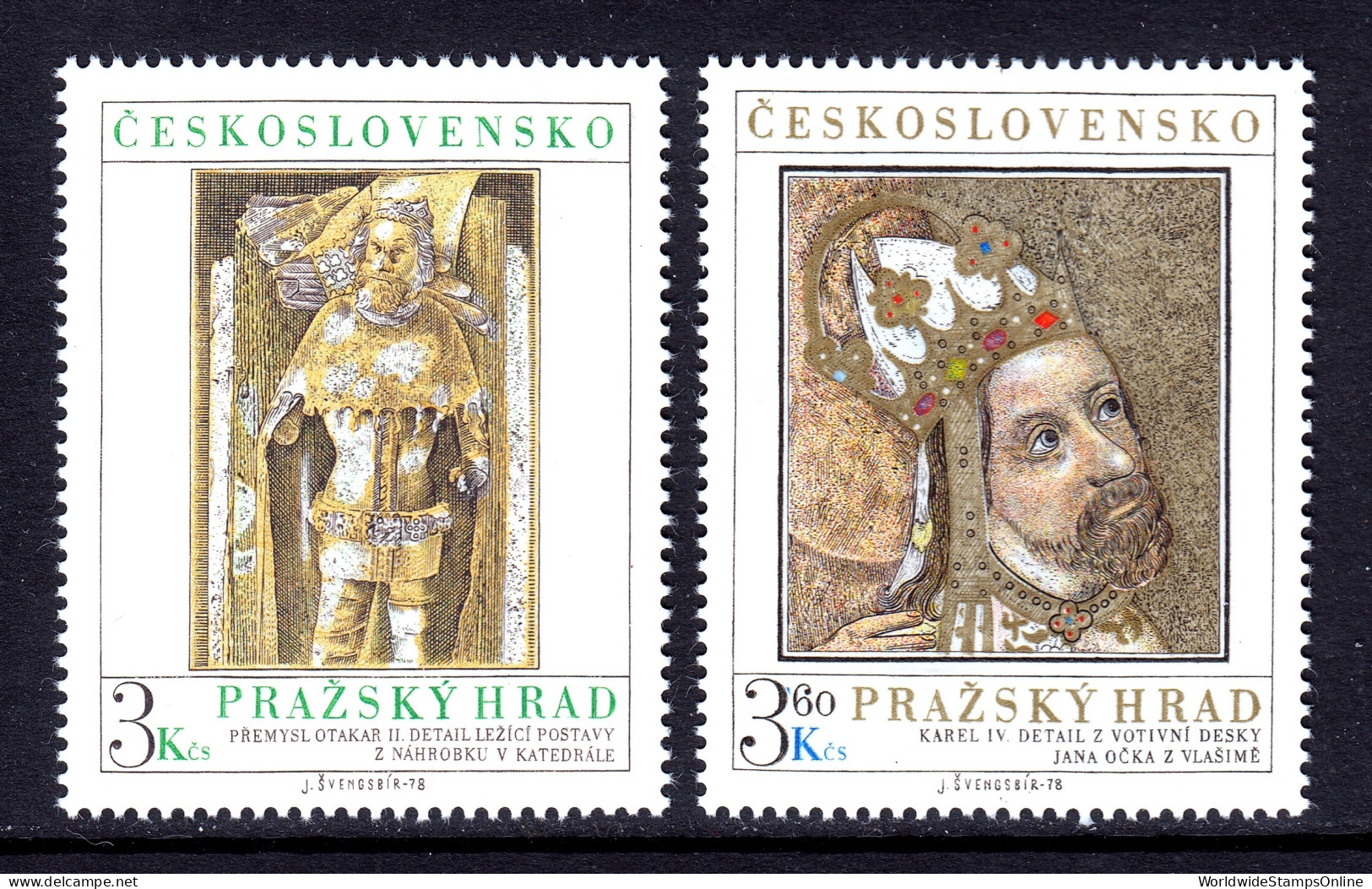 Czechoslovakia - Scott #2176-2177 - MNH - SCV $5.25 - Unused Stamps