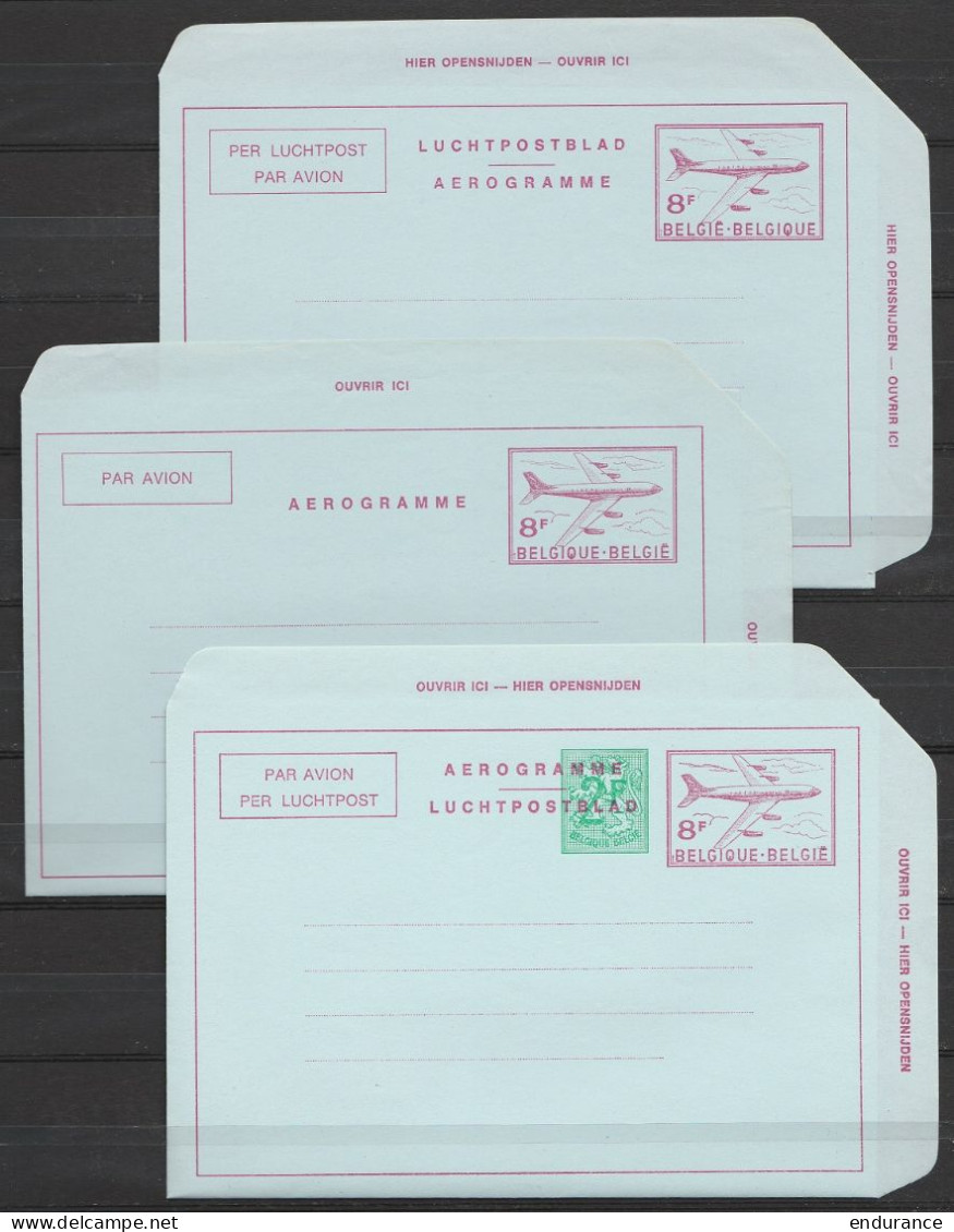 Collection très avancée de +80 aérogrammes neufs pour la plupart (voir scans, quelques doubles)