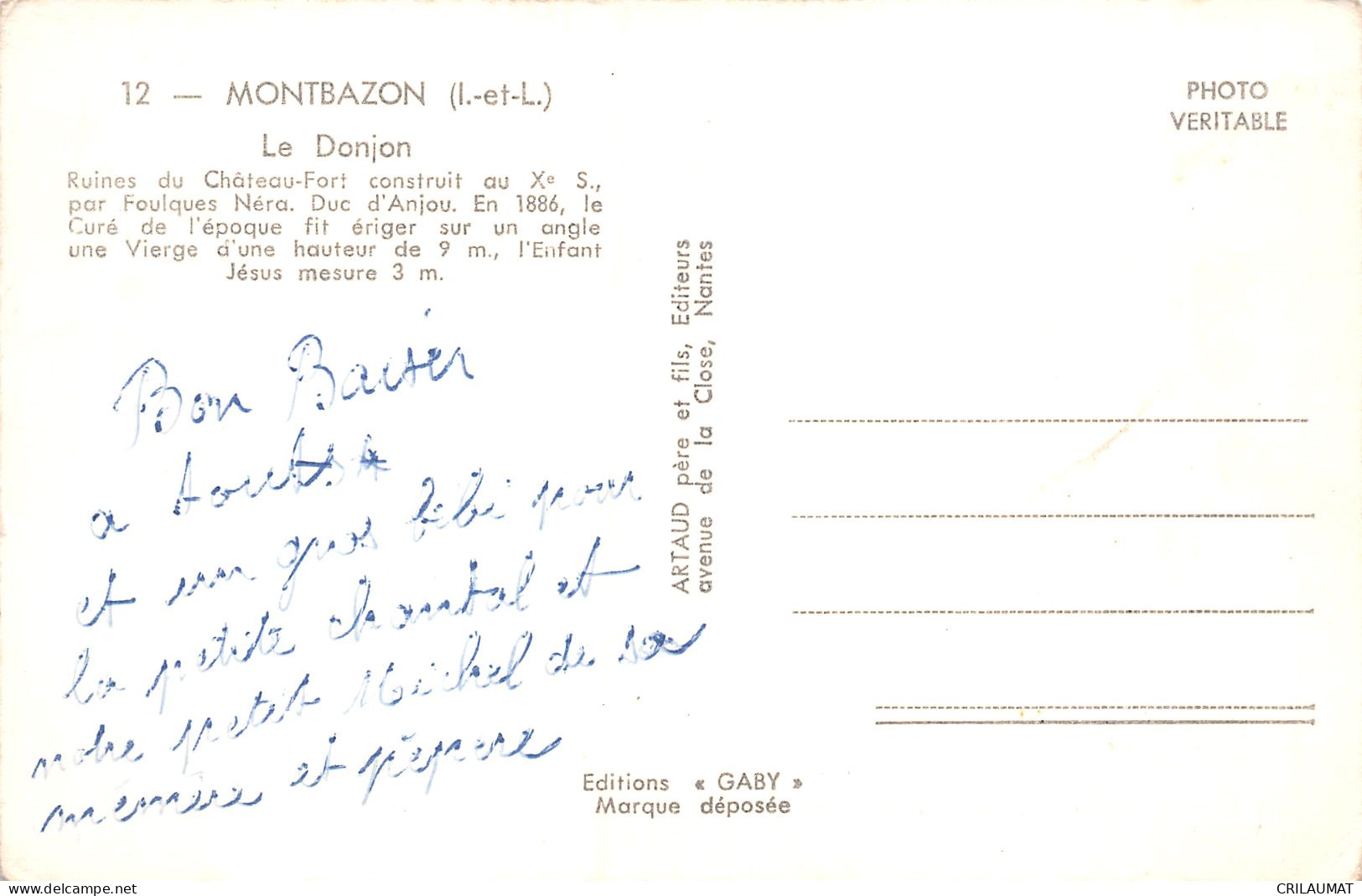 37-MONTBAZON-N°T2949-E/0219 - Montbazon