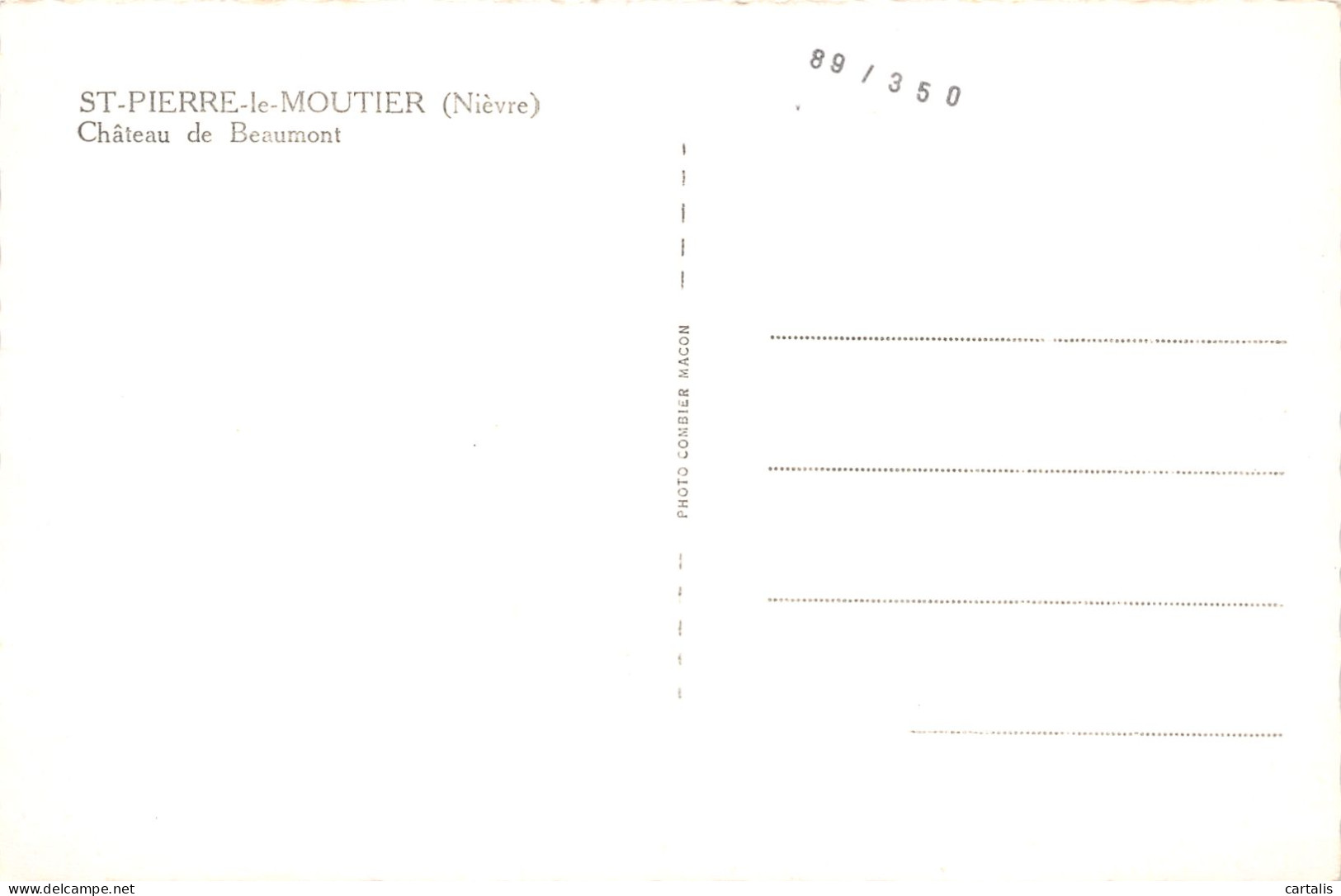 58-SAINT PIERRE LE MOUTIER-N°3889-E/0381 - Saint Pierre Le Moutier