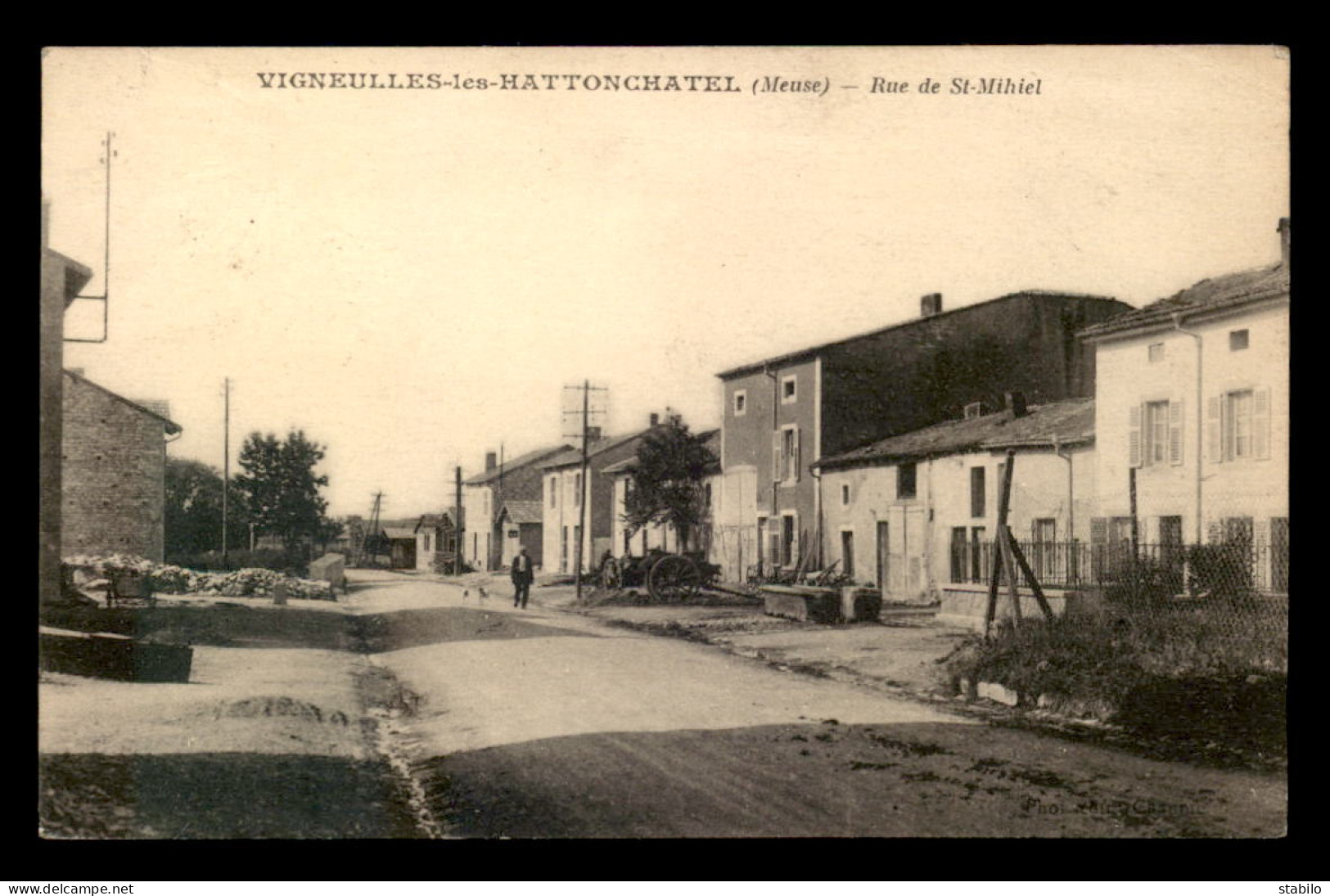 55 - VIGNEULLES-LES-HATTONCHATEL - RUE DE ST-MIHIEL - EDITEUR CHAUME - Vigneulles Les Hattonchatel