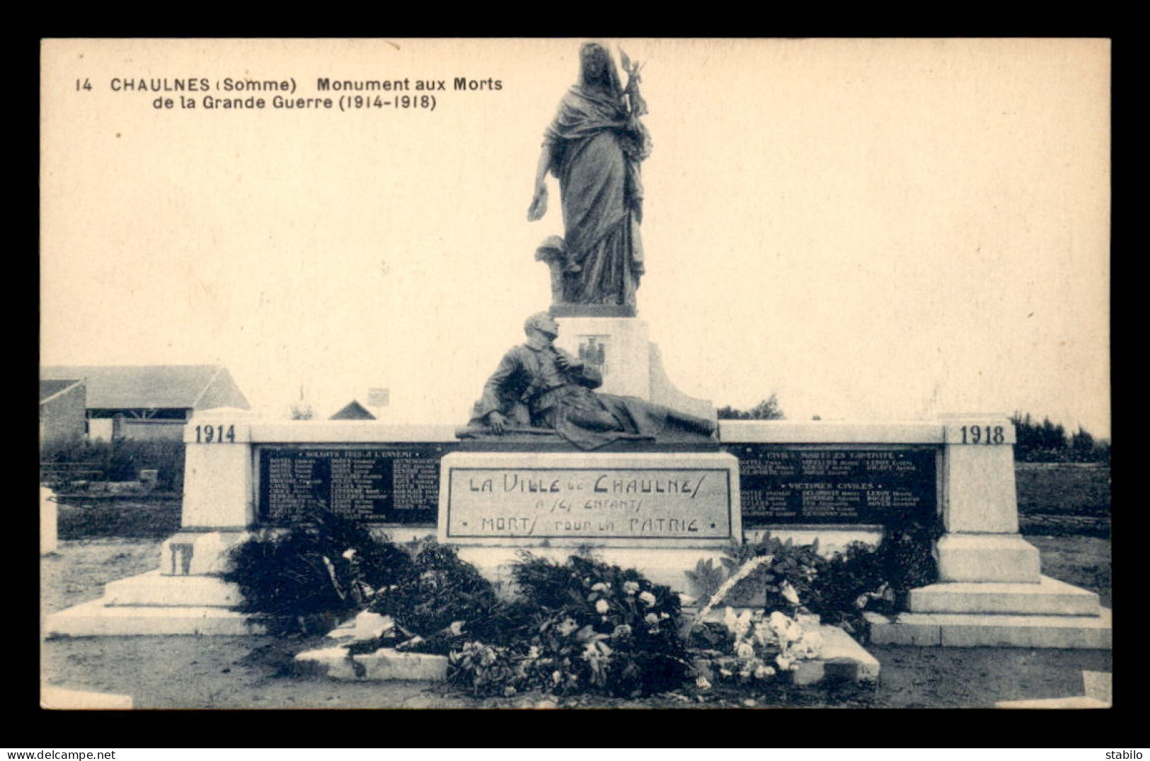 80 - CHAULNES - MONUMENT AUX MORTS - Chaulnes