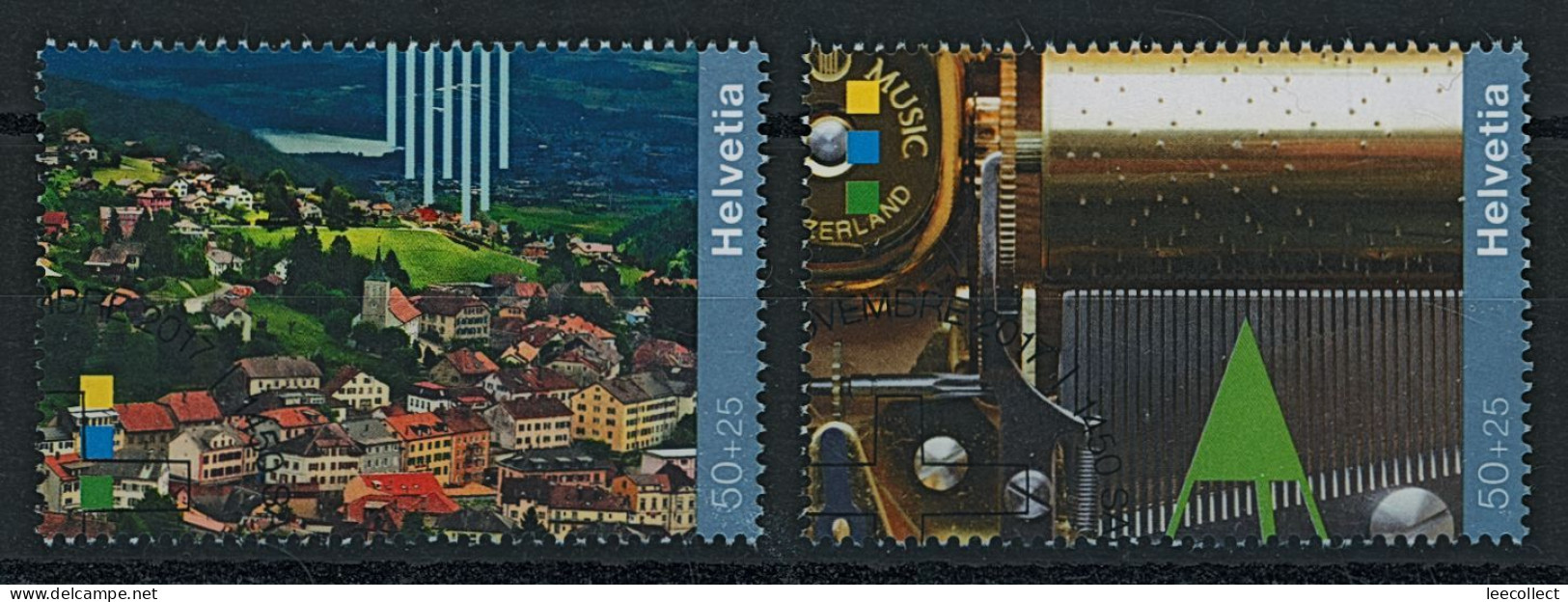 Suisse - 2017 - Tag Der Briefmarke • Sainte Croix - Blockauschnitte • Zwischenstege - Ersttag Stempel ET - Gebraucht