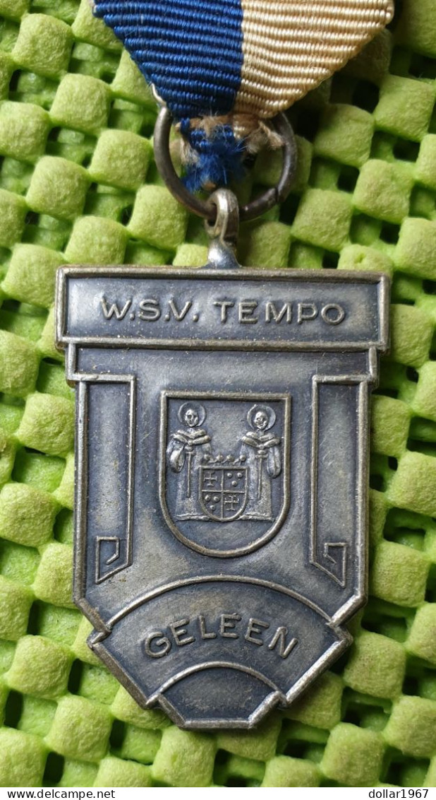 Medaile :  W.S.V. Tempo Geleen ( Munstergeleen ) . -  Original Foto  !!  Medallion  Dutch - Other & Unclassified