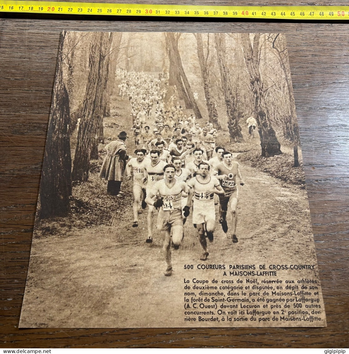 1931 MDS CROSS-COUNTRY A MAISONS-LAFFITTE Lafforgue Bourdet Lecuron - Collections