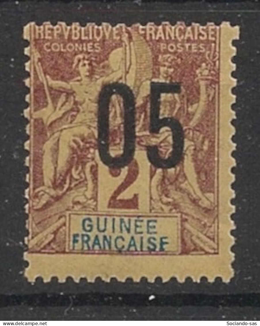 GUINEE - 1912 - N°YT 48 - Type Groupe 05 Sur 2c - VARIETE FRANCAISF - Neuf Luxe ** / MNH - Nuevos