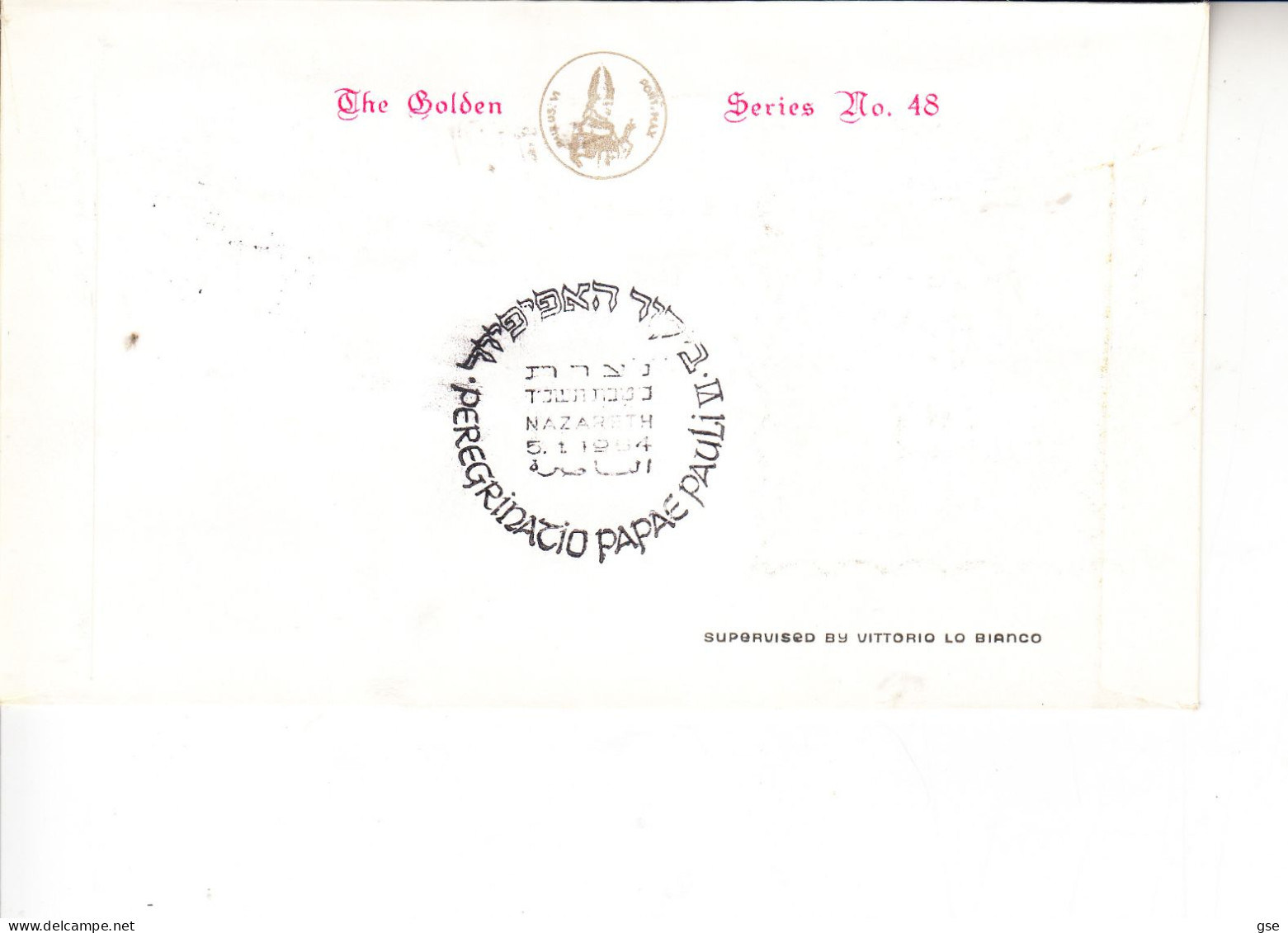 VATICANO 1964 - Visita Papa Al Santo  Sepolcro - Israele - Storia Postale