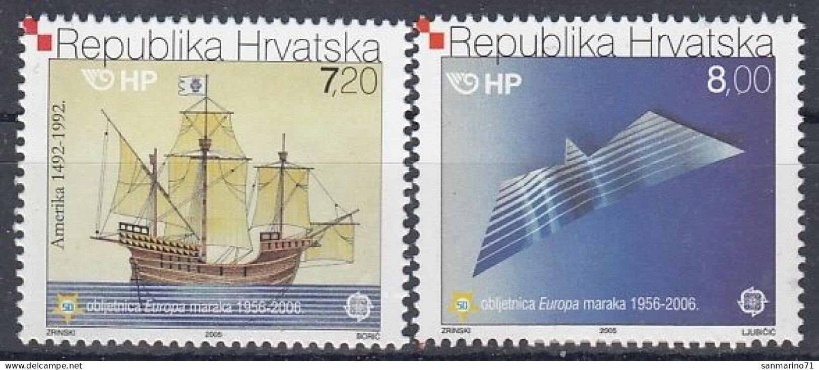 CROATIA 734-735,unused (**) - Croazia