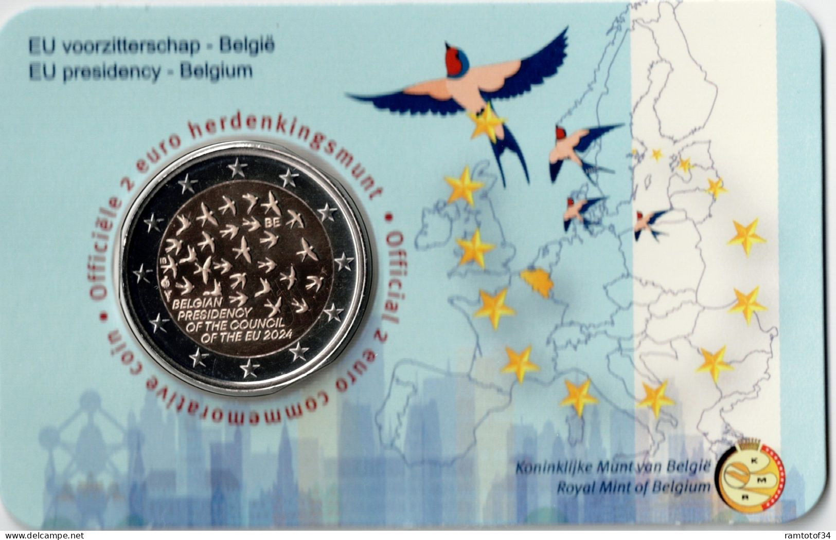 2024 BELGIQUE - 2 Euros Commémorative - Présidence De L'UE (version Flamande) - Belgique