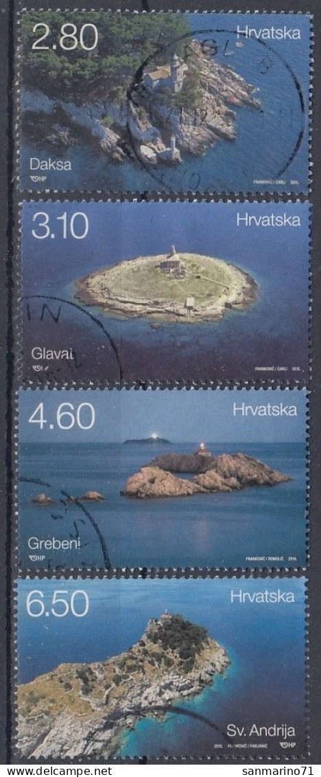 CROATIA 1188-1191,used,lighthouses - Croatie