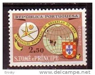 R5654 - COLONIES PORTUGAISES SAO TOME Yv N°373 ** EXPO BRUXELLES - St. Thomas & Prince