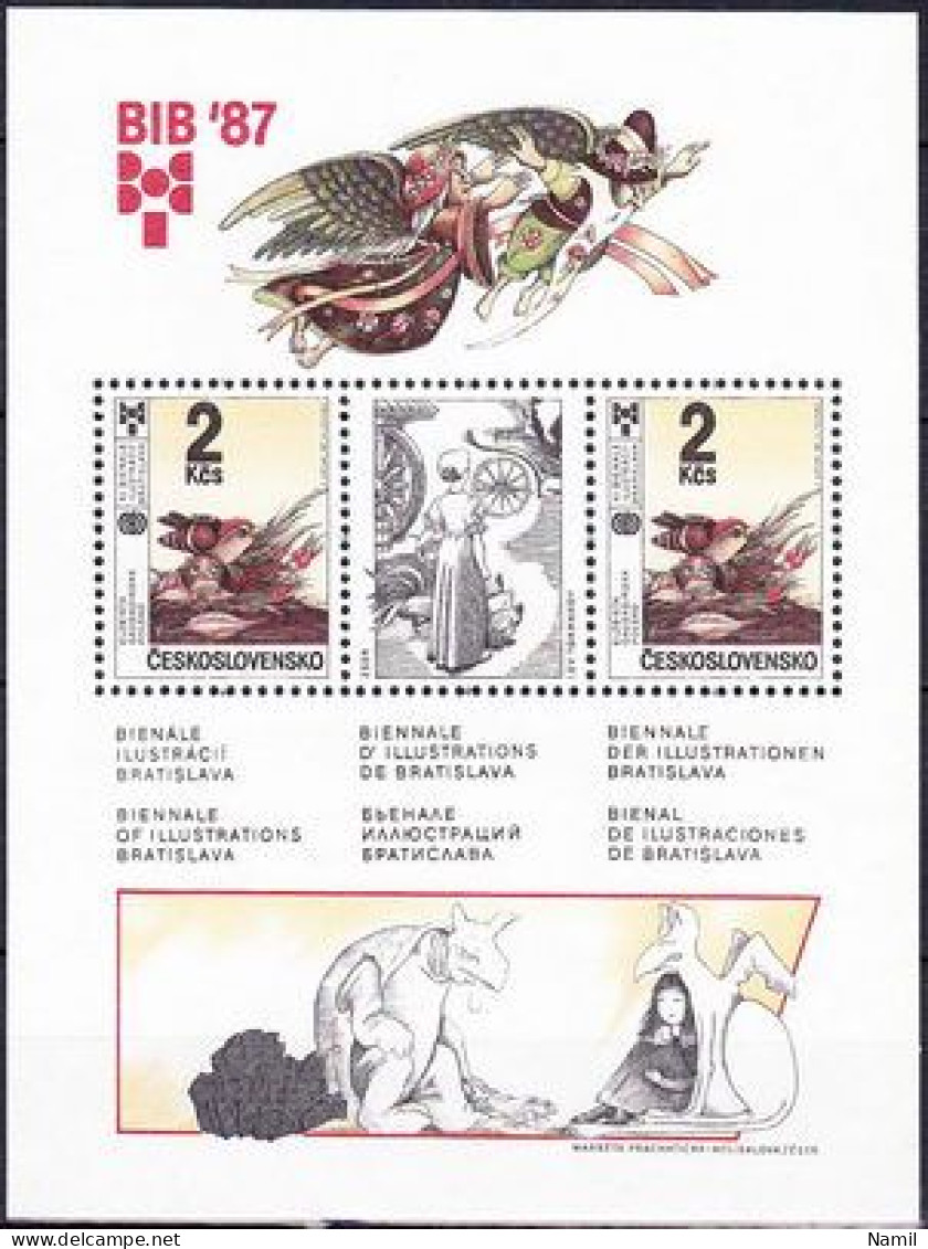 ** Tchécoslovaquie 1987 Mi 2923 - Bl.72 (Yv BF 76), (MNH)** - Nuevos