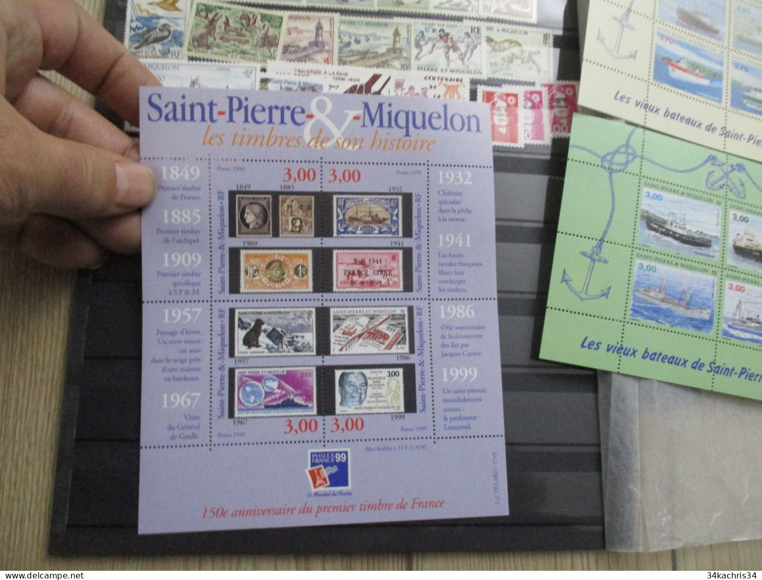 Saint Pierre Et Miquelon   Petite Collection TP Neuf Sans Charnière En Grande Majorité Franc Et €uros En Sous Faciale - Collections, Lots & Séries