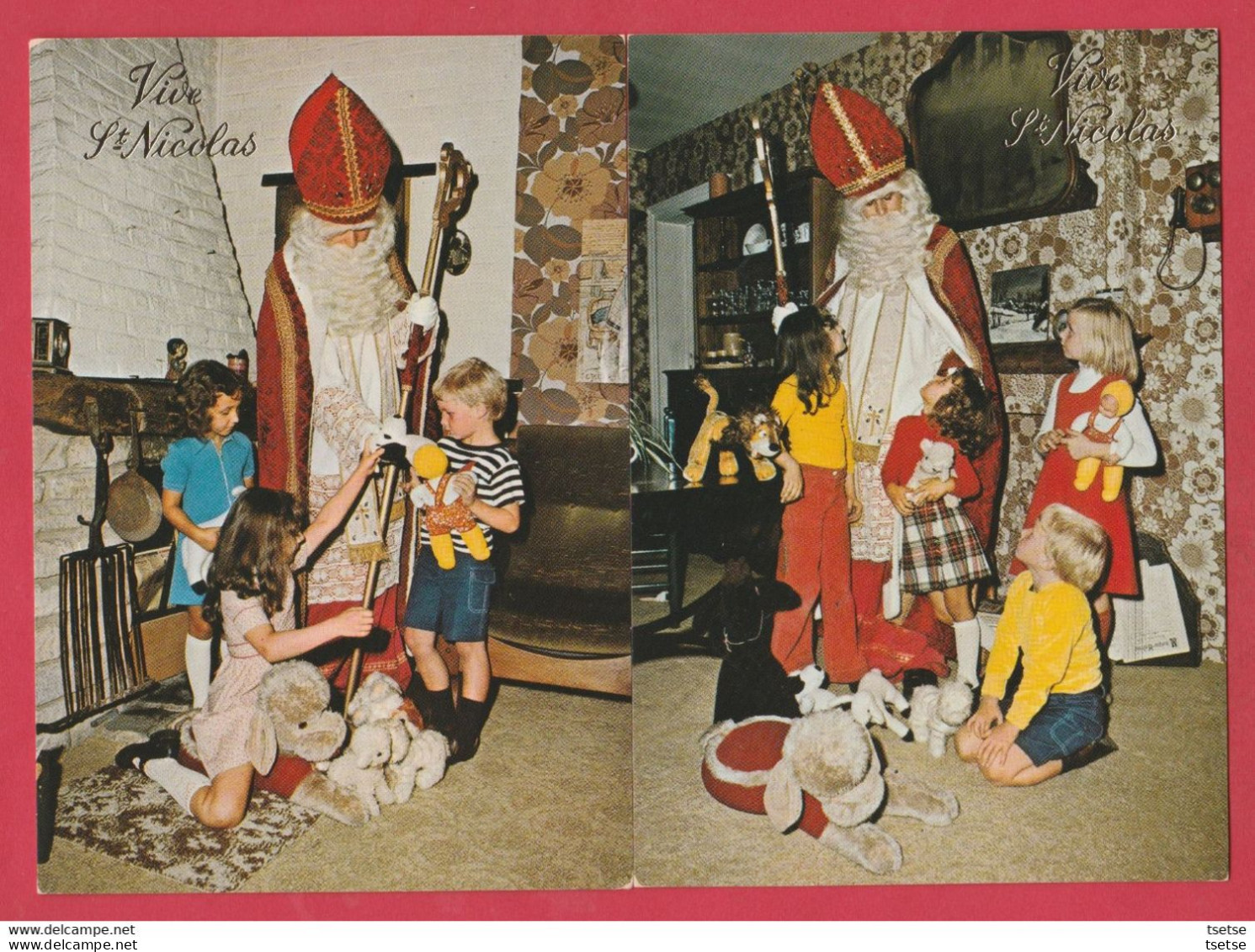 St Nicolas / Sinterklaas / 5 Cartes Postales - Postkaarten /  Années 70 - Jaren 70 - Nikolaus