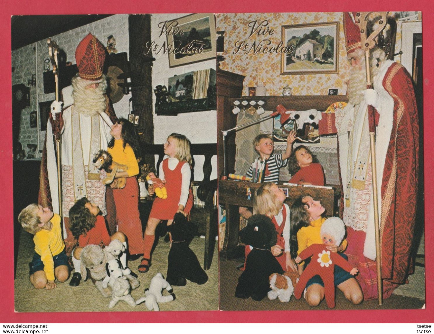 St Nicolas / Sinterklaas / 5 Cartes Postales - Postkaarten /  Années 70 - Jaren 70 - San Nicolás