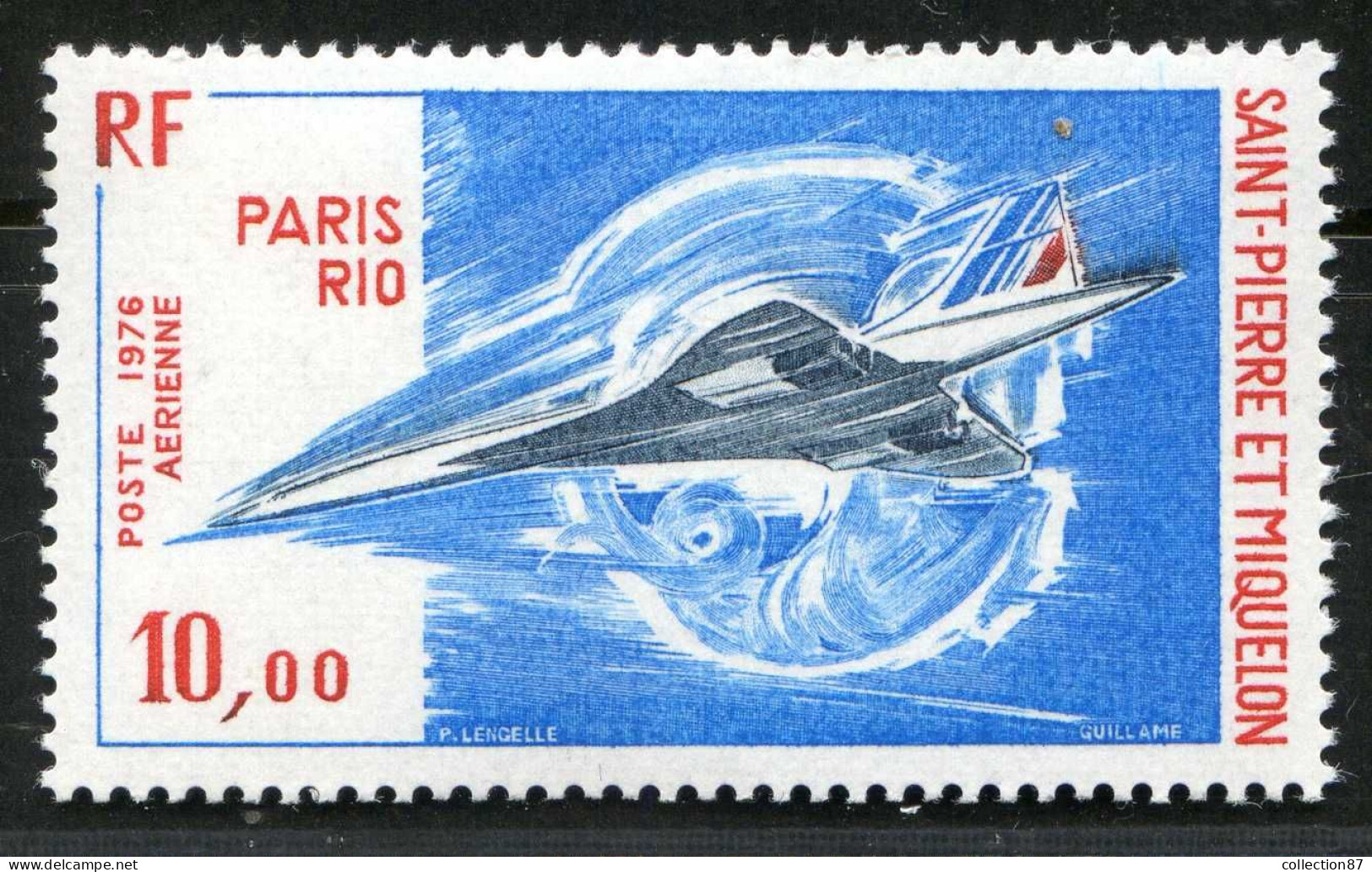 REF 086 > SAINT PIERRE Et MIQUELON < PA N° 62 * * < Neuf Luxe Voir Dos - MNH * * < SPM Poste Aérienne - Concorde - Nuovi