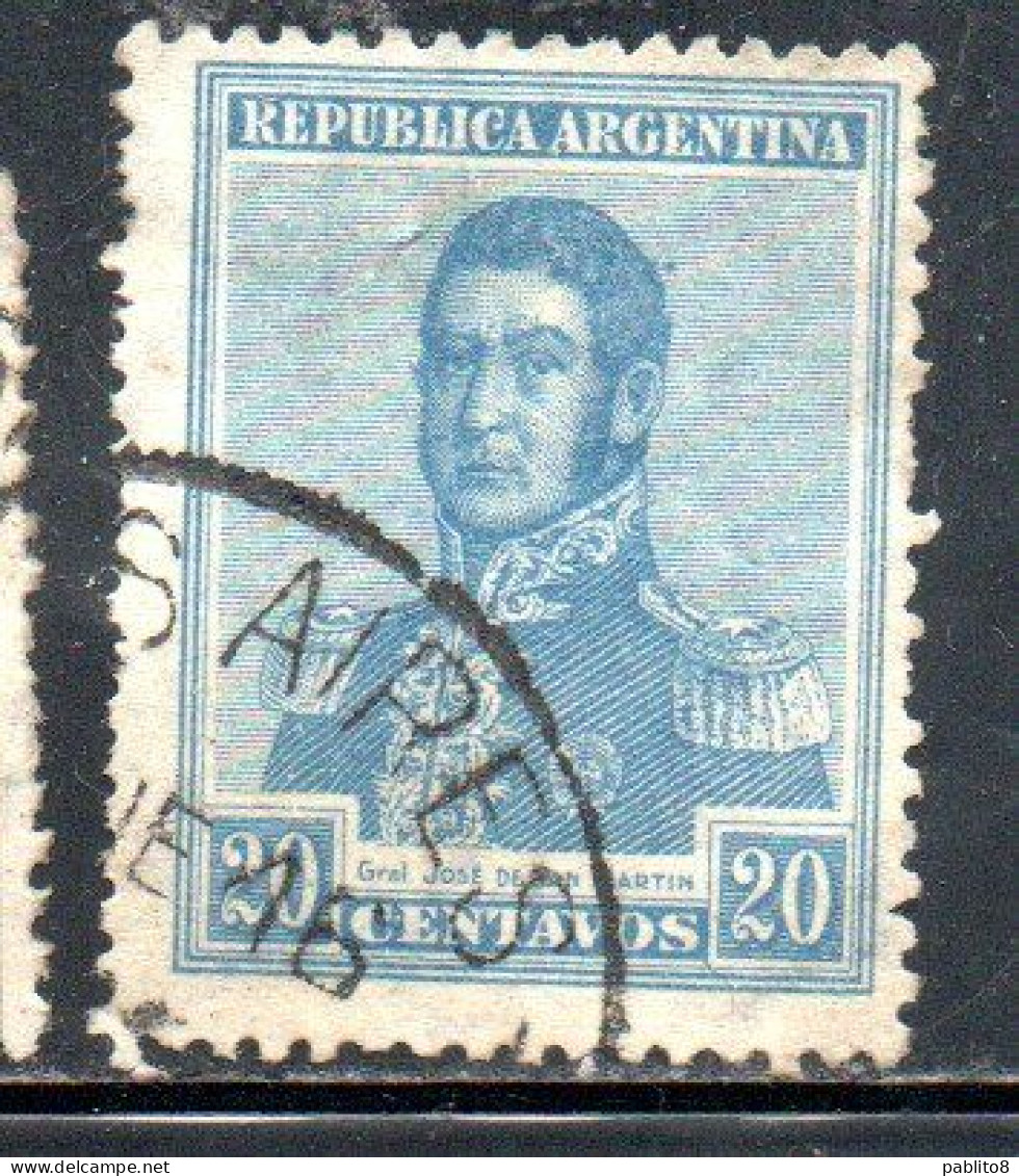 ARGENTINA 1922 1923 JOSE DE SAN MARTIN 5c USED USADO OBLITERE' - Usati