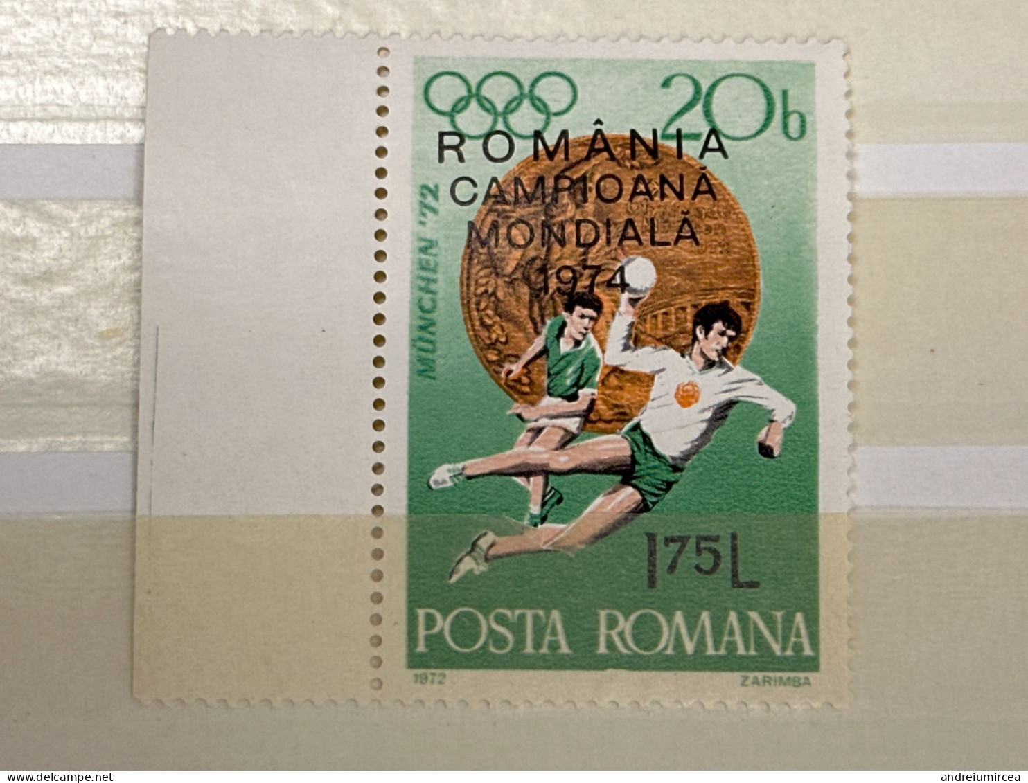 1974 Romania Campioana Mondială La Handbal - Unused Stamps