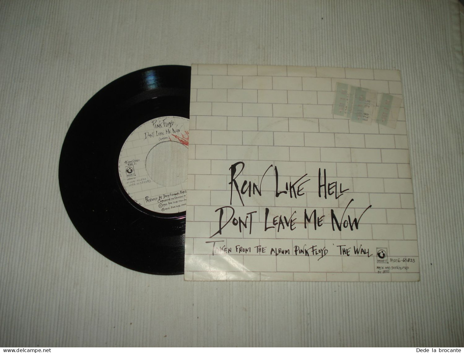 B14 / Pink Floyd – Run Like Hell - Harvest – 1A 006-63833 - Neth 1980  NM/NM - Rock