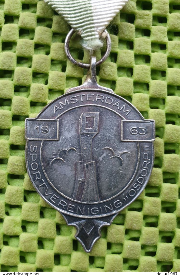 Medaile : Sportvereninging " Osdorp " Amsterdam 1963  . -  Original Foto  !!  Medallion  Dutch - Andere & Zonder Classificatie