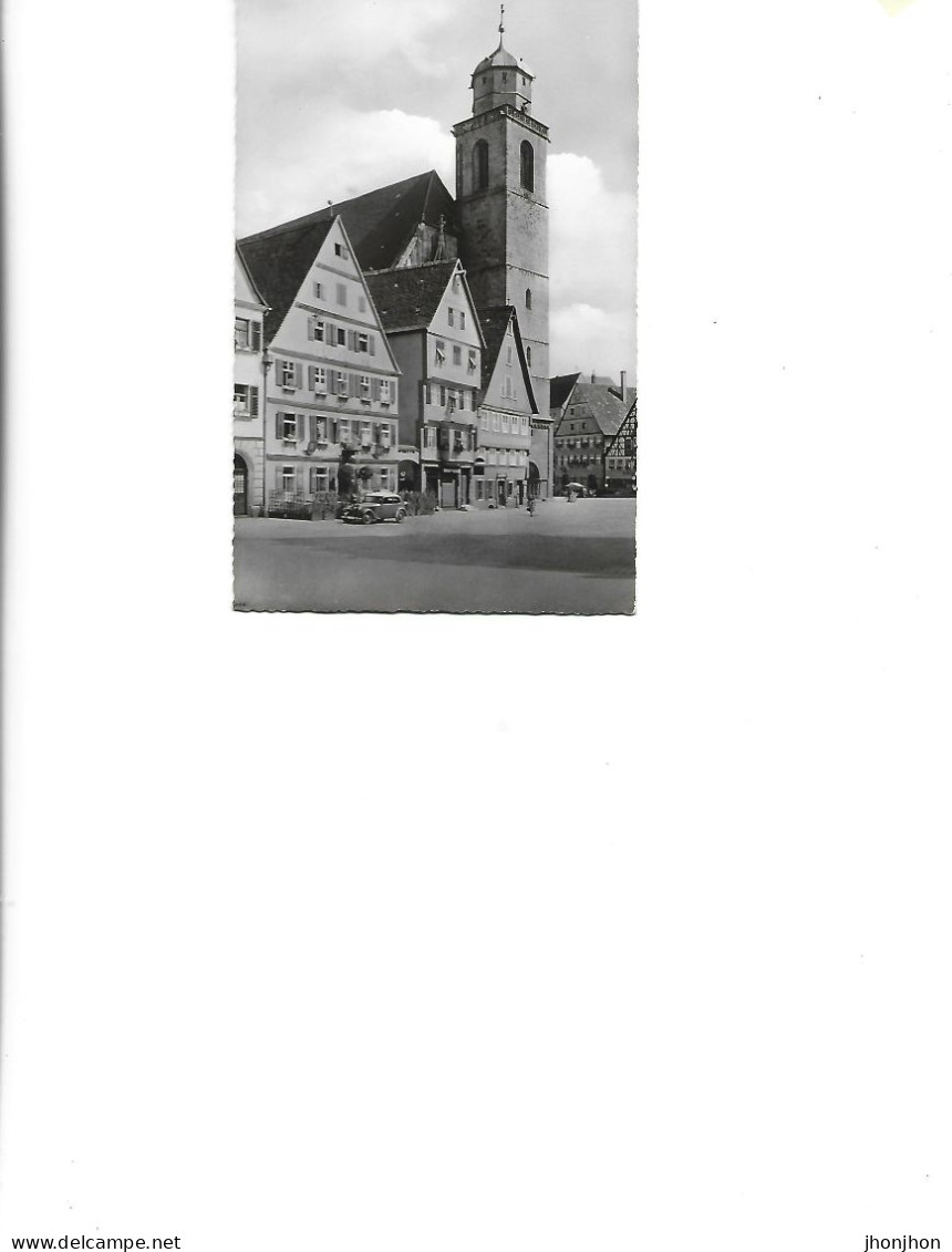 Germany - Postcard Unused -   Dinkelsbühl - The Thousand-year-old City - Wine Market With St. George's Church - Dinkelsbuehl