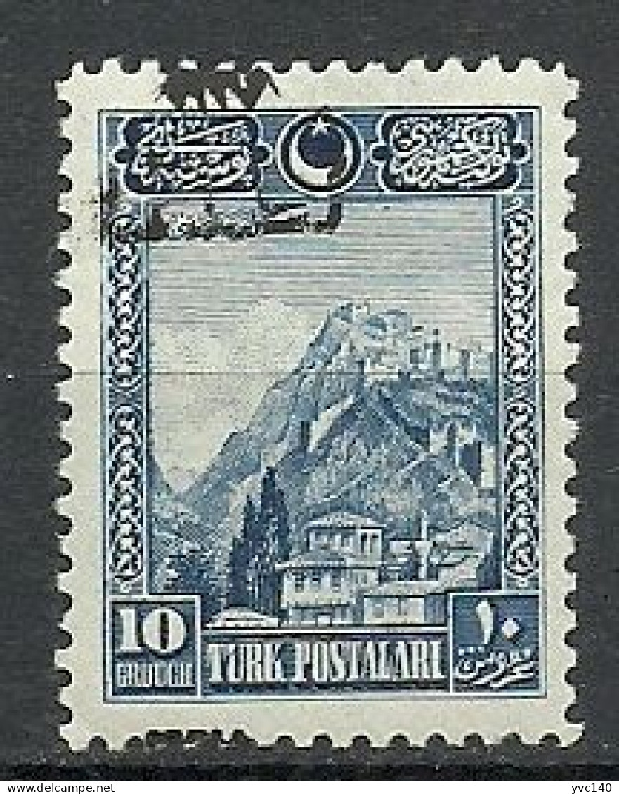 Turkey; 1927 Overprinted 1st Smyrna Exhibition Stamp 10 K. "Shifted Overprint" ERROR - Ungebraucht