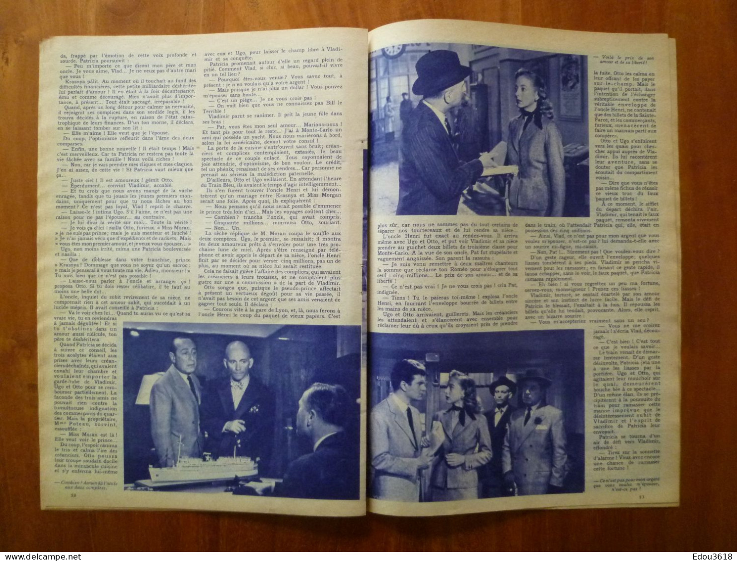 Revue Film Complet n° 362 C'est arrivé à Paris avec Evelyn Keyes Henri Vidal O'Brady Jean Wall 1953 Jacques Sernas