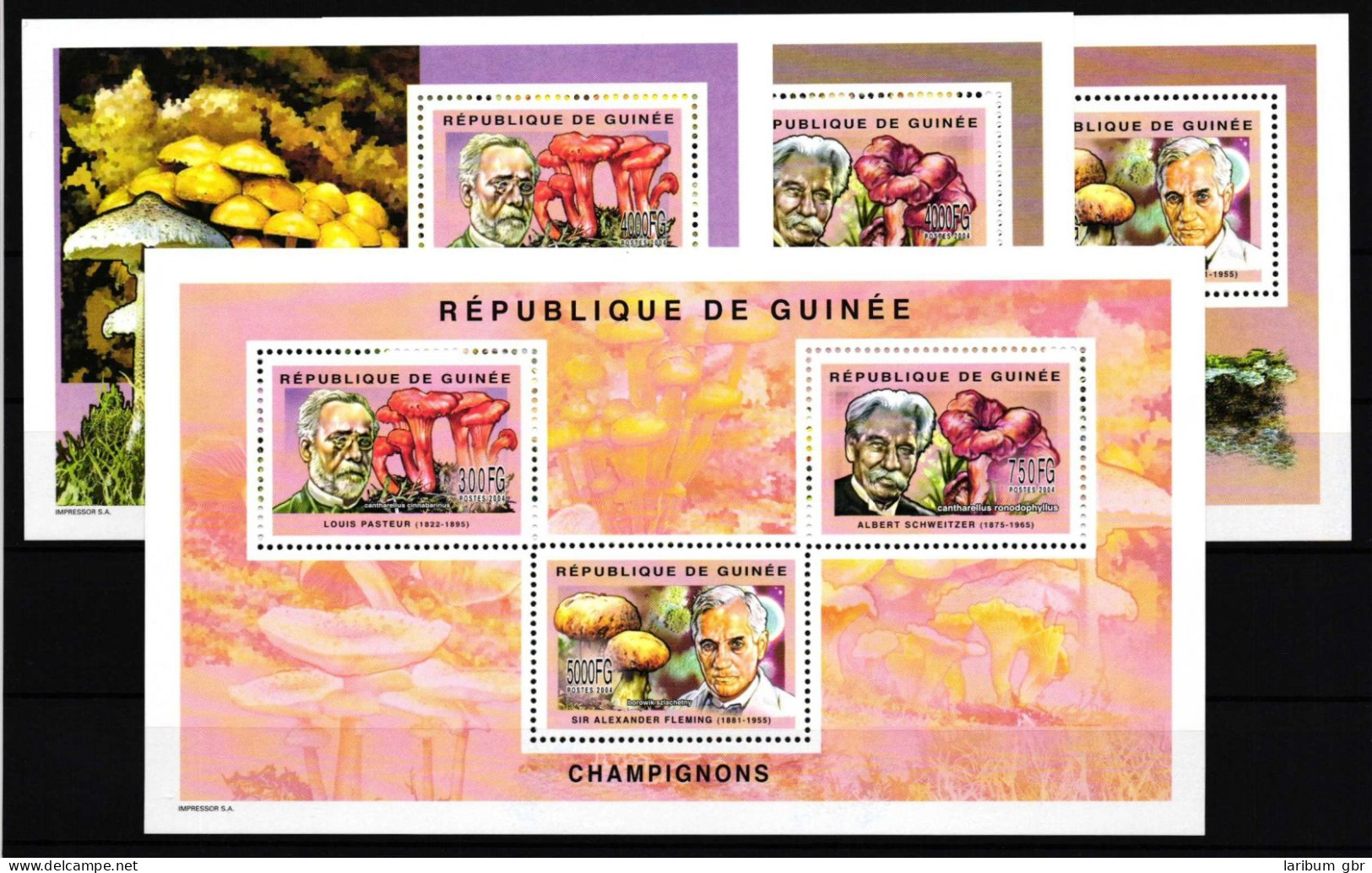 Guinea 4106-4108 Und Block 853-854 Postfrisch Kleinbogen Und Einzelblöcke #HP053 - República De Guinea (1958-...)