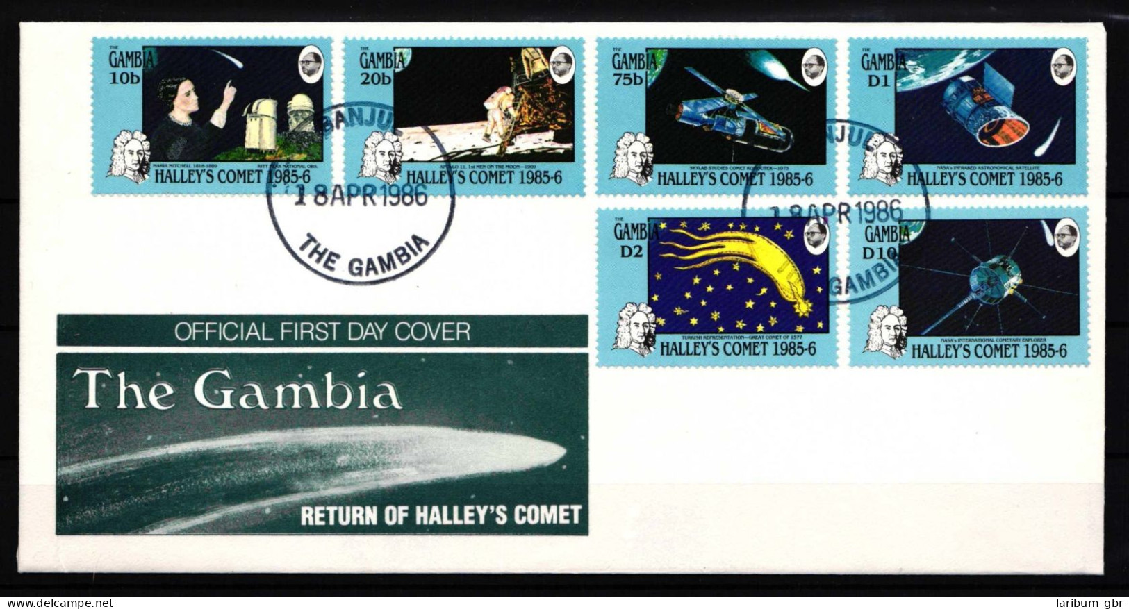 Gambia 610-615 Gestempelt Als FDC / Raumfahrt #HP167 - Gambie (1965-...)