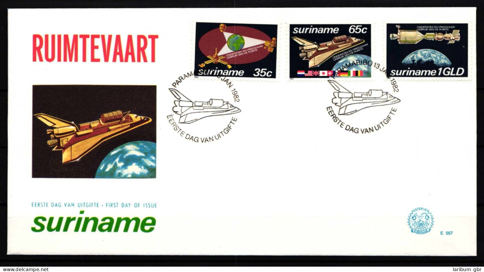 Surinam 967-969 Gestempelt Als FDC / Raumfahrt #HP197 - Suriname