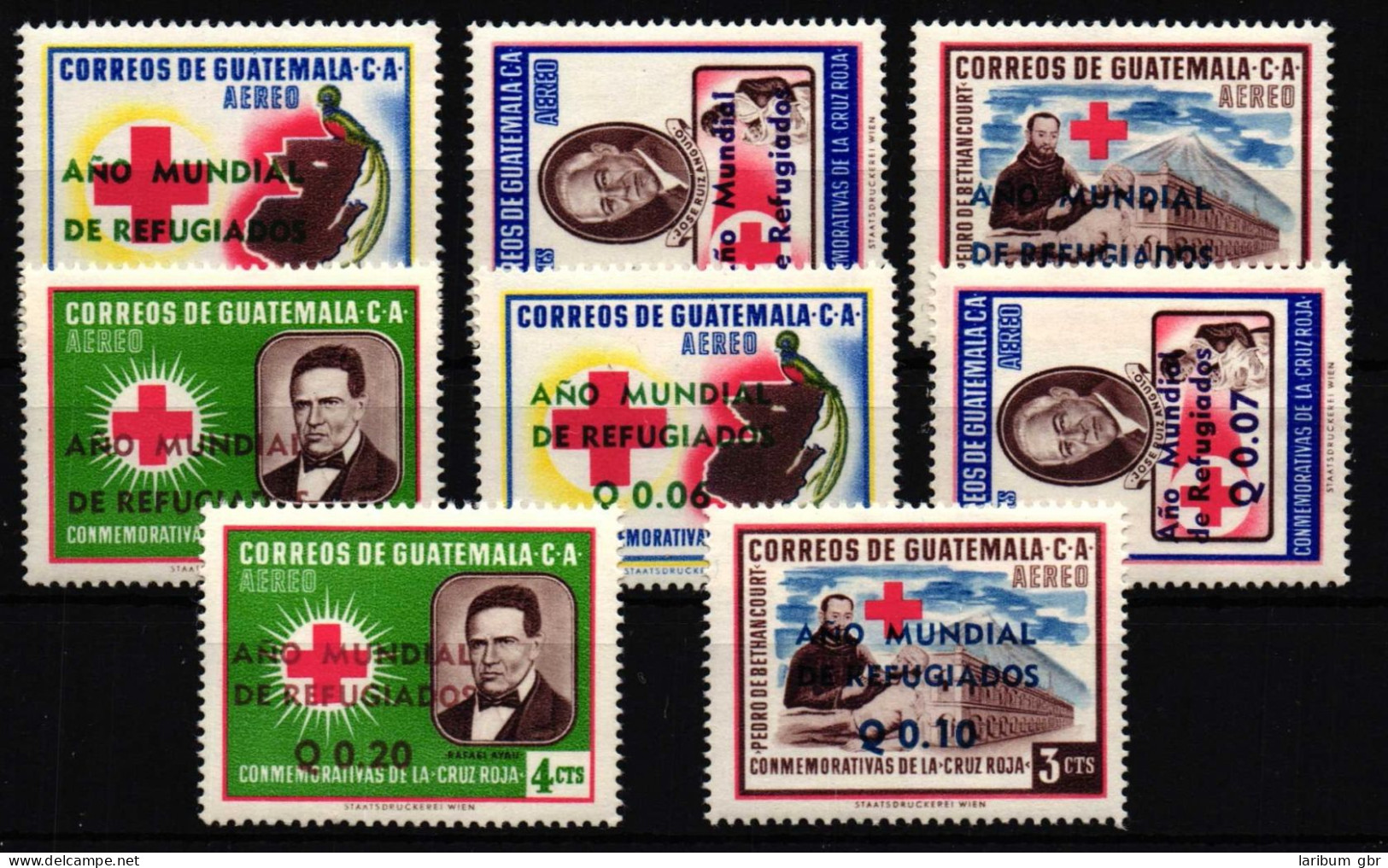 Guatemala 643-650 Postfrisch Rotes Kreuz #HR109 - Guatemala