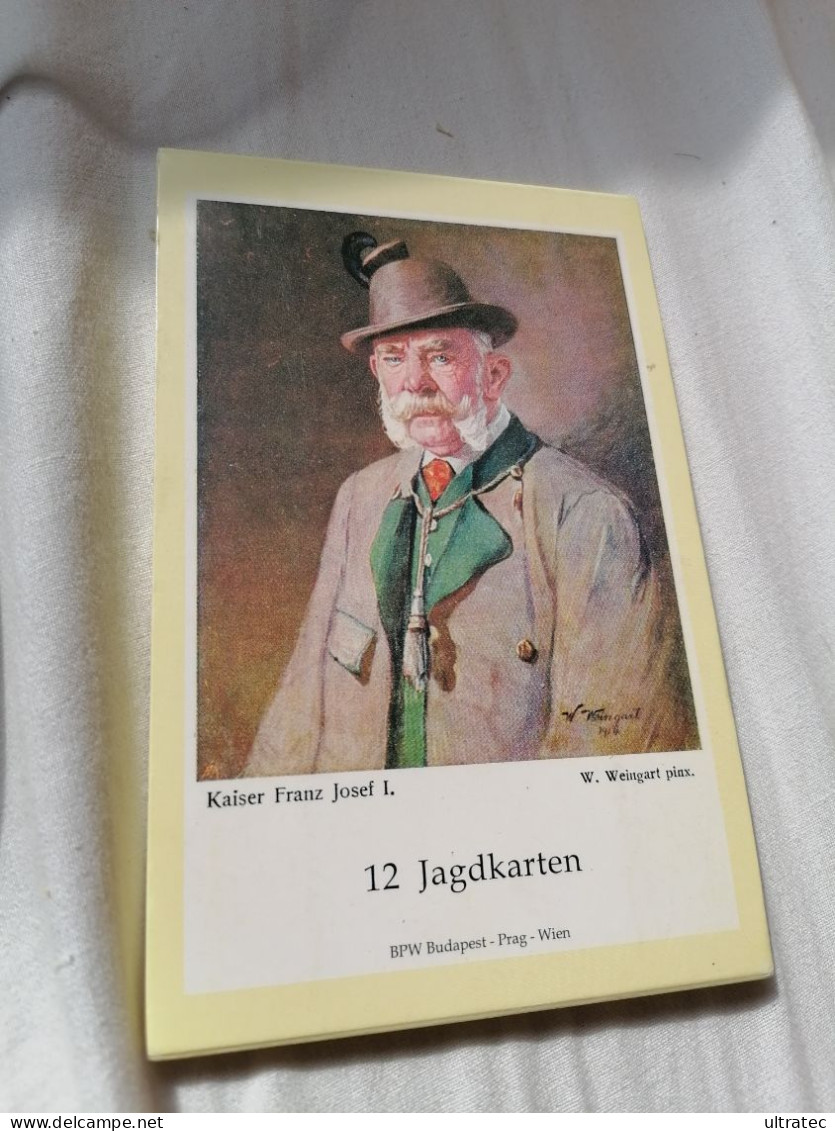 12x JAGDKARTEN JAGD KAISER FRANZ JOSEF I. POSTKARTEN  REPRO  POSTKARTEN NEUWERTIG - Verzamelingen & Kavels