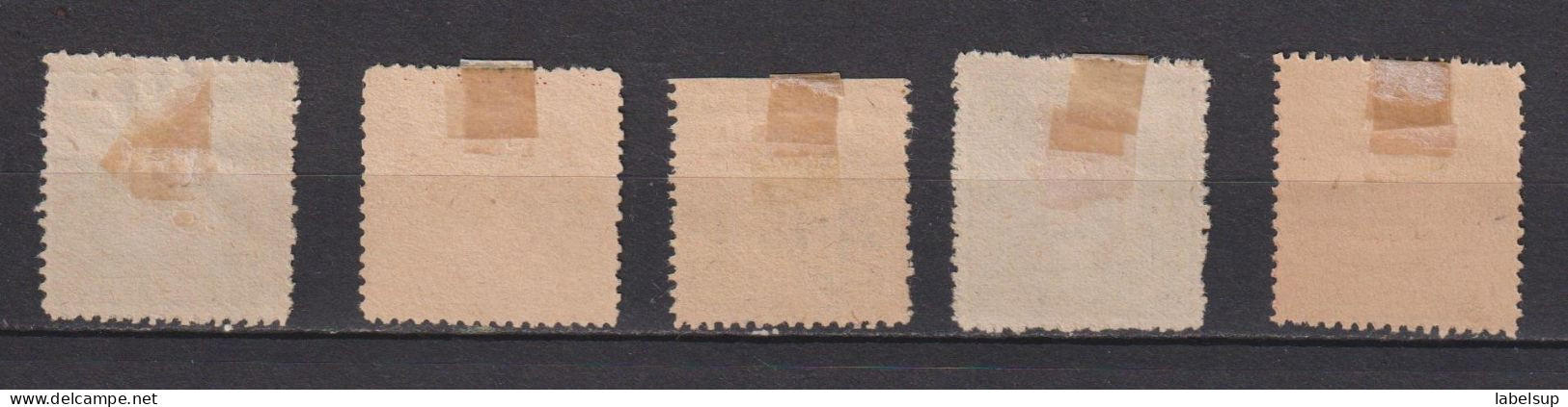 RARE Lot De Vieux Timbres De Colombie, Antioquia 1901 MNG N° 111-115 - Colombia