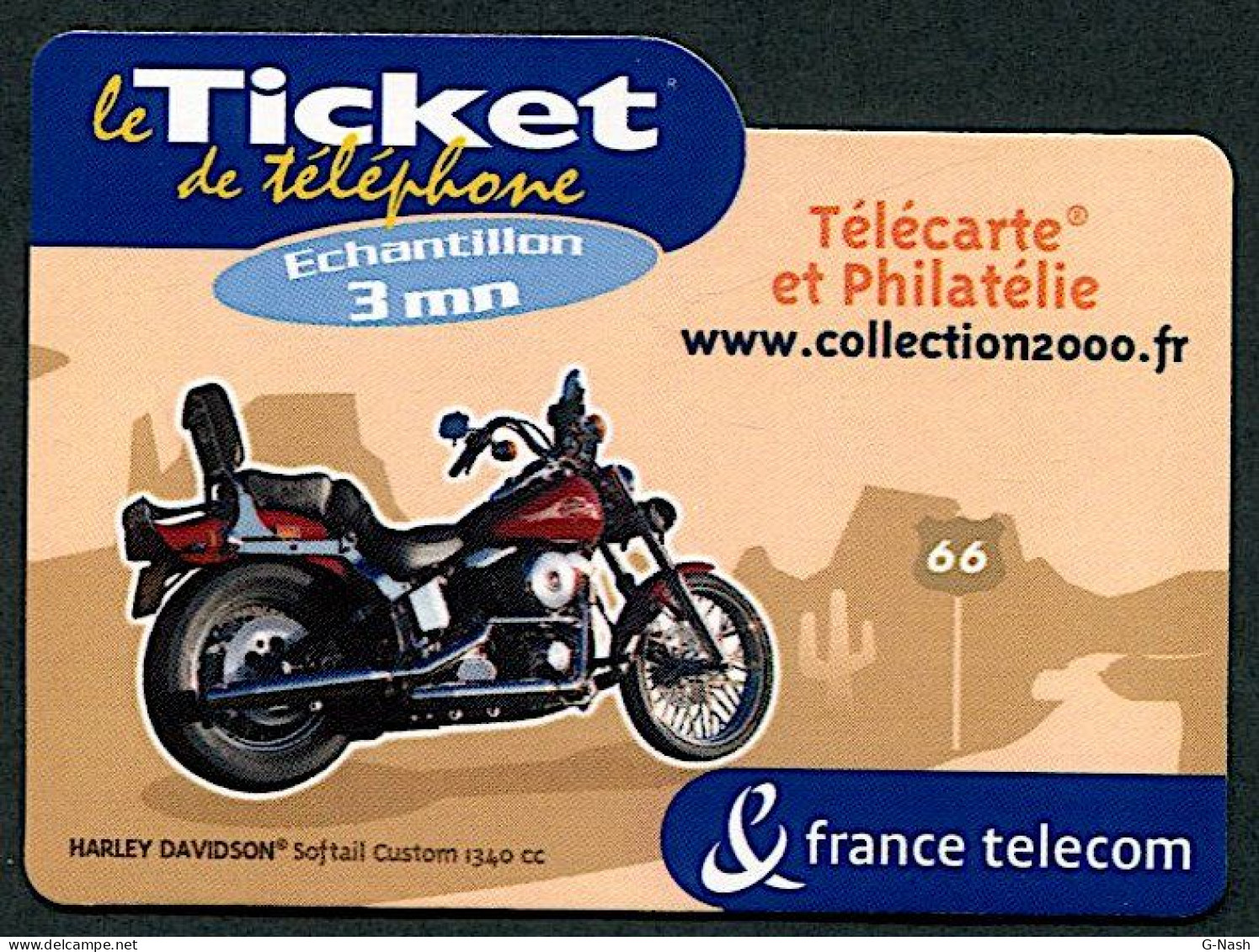 Ticket Téléphone - Harley Davidson (ticket Neuf) - FT Tickets