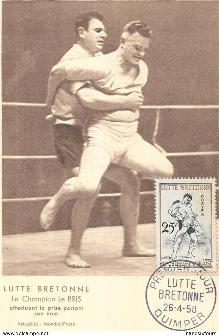 SPORTS. LUTTE BRETONNE  AN 1958 - Wrestling