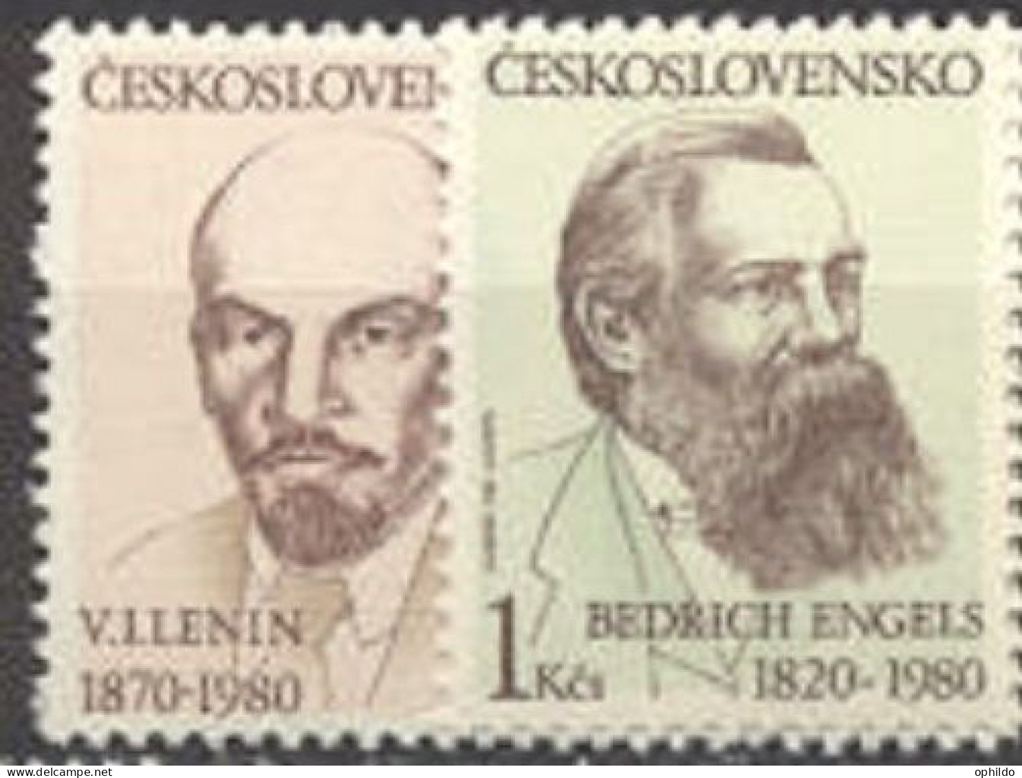 Tchéco   Yvert  2391 Et 2392/2393    * *  TB  Dont Lénine  - Unused Stamps